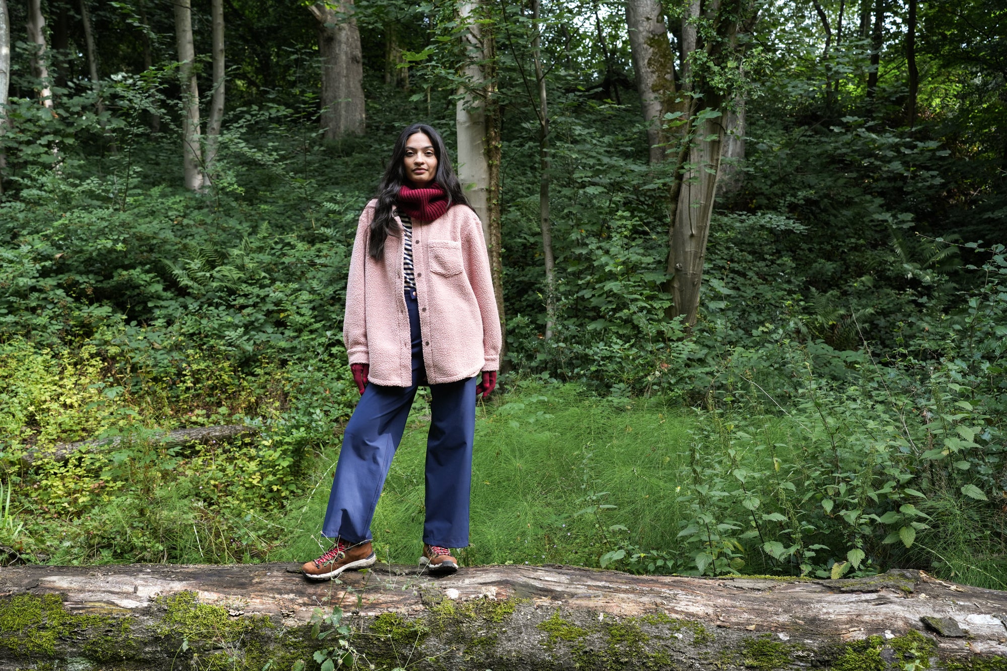 Outlander Fleece Shirt - Dusky Pink