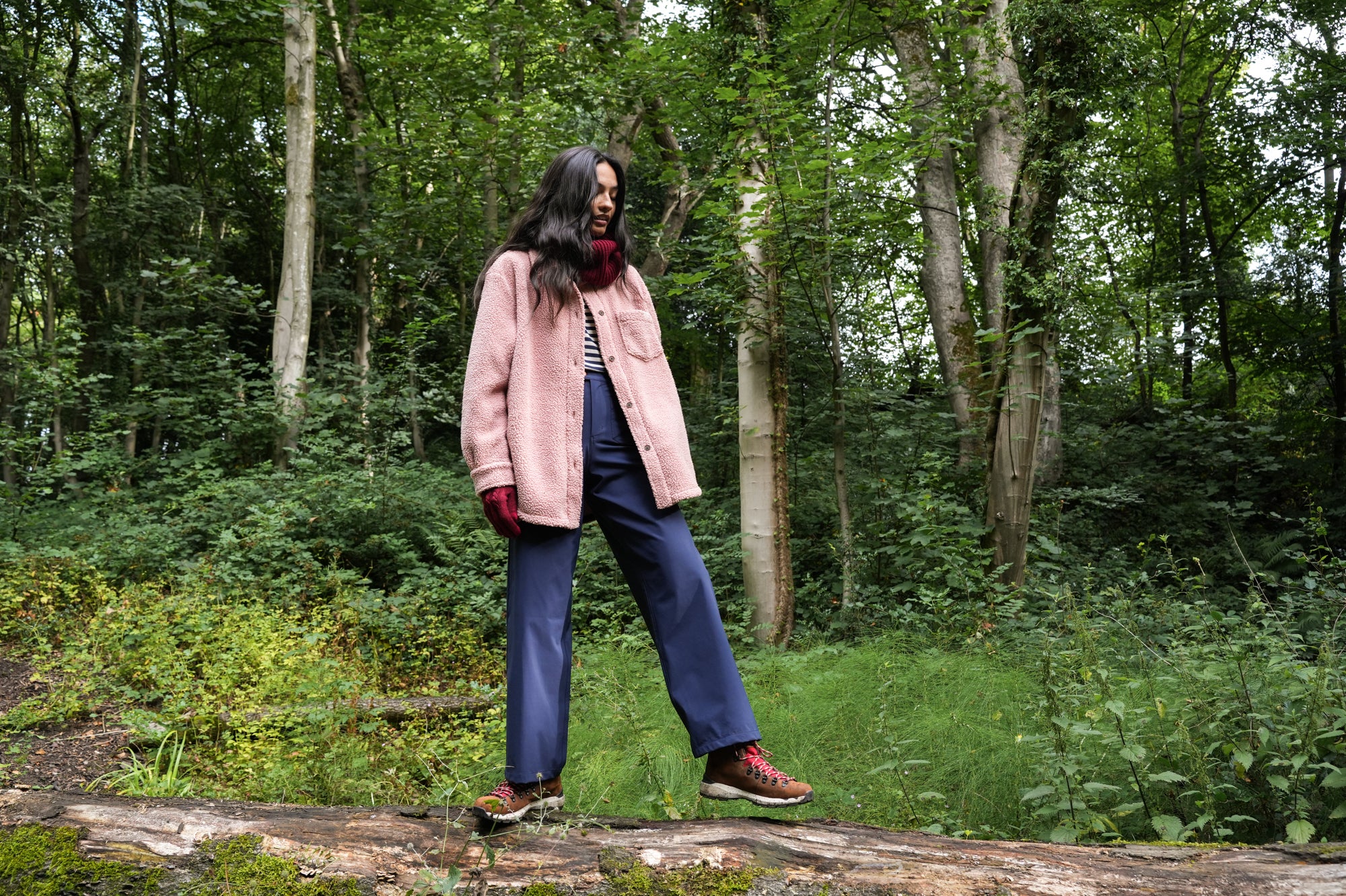 Outlander Fleece Shirt - Dusky Pink