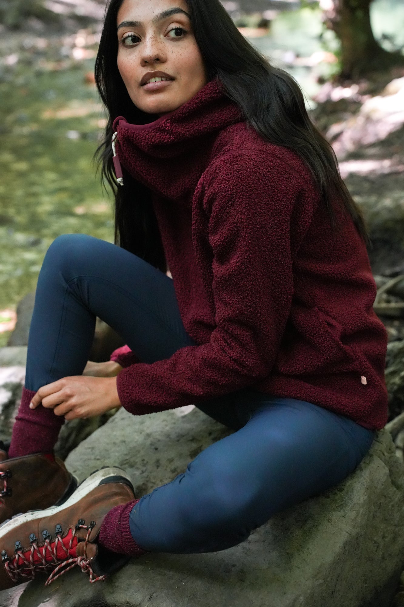 Windproof Gale Fleece - Cabernet