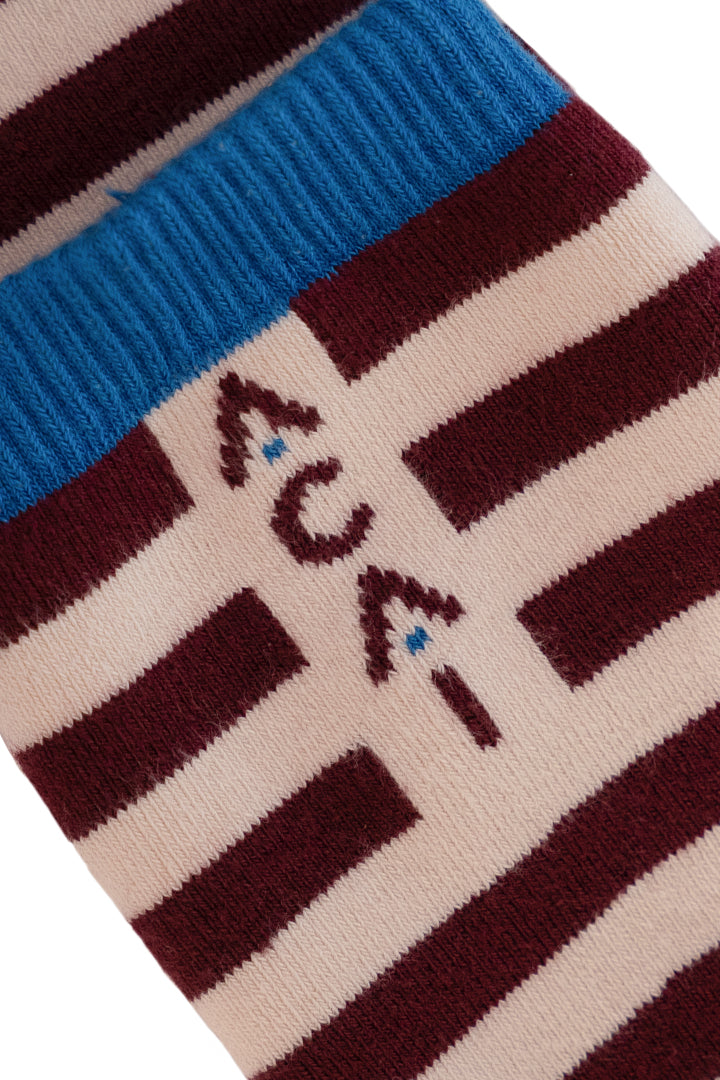 Cloudwalk Socks - Cabernet Stripe