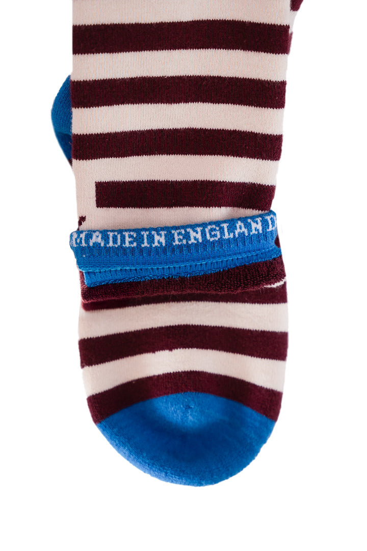 Cloudwalk Socks - Cabernet Stripe