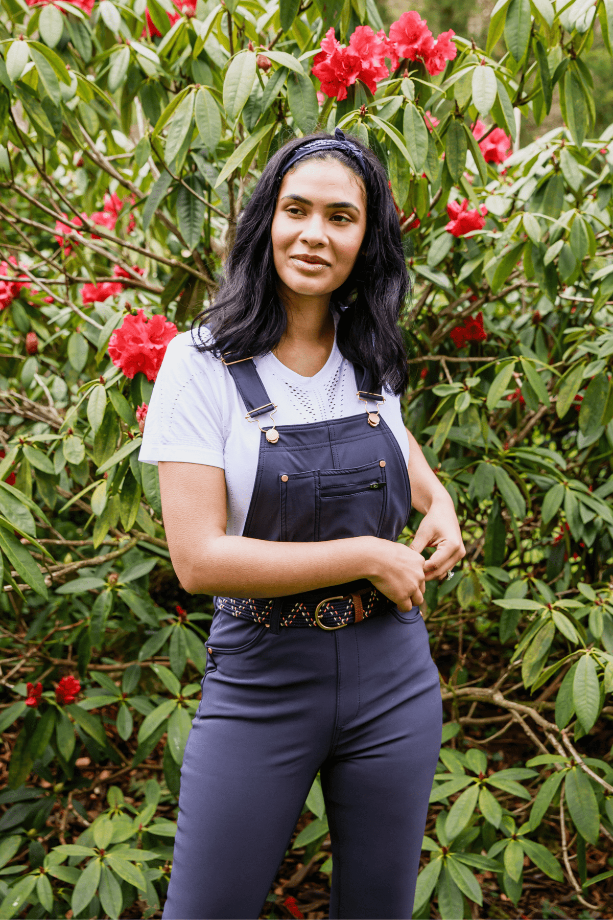 High-Abrasion Outdoor Dungarees - Midnight Blue Trousers