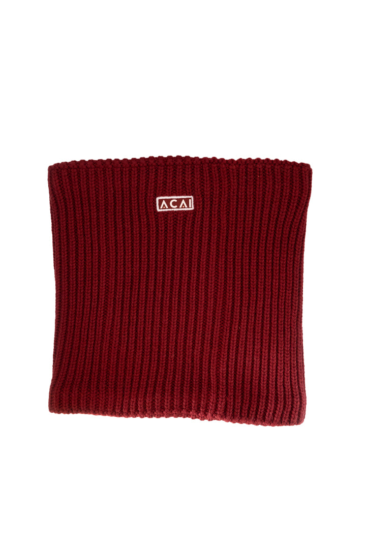 Merino Wool Snood - Cabernet