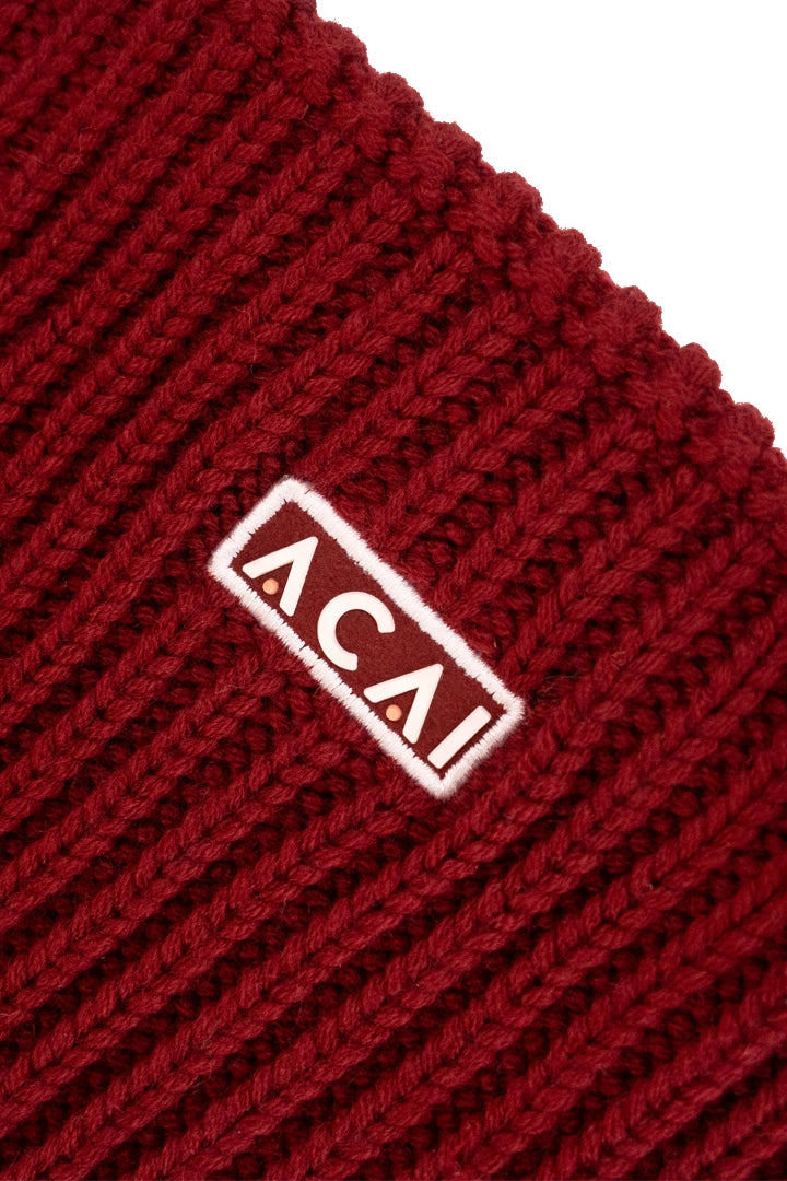 Merino Wool Snood - Cabernet