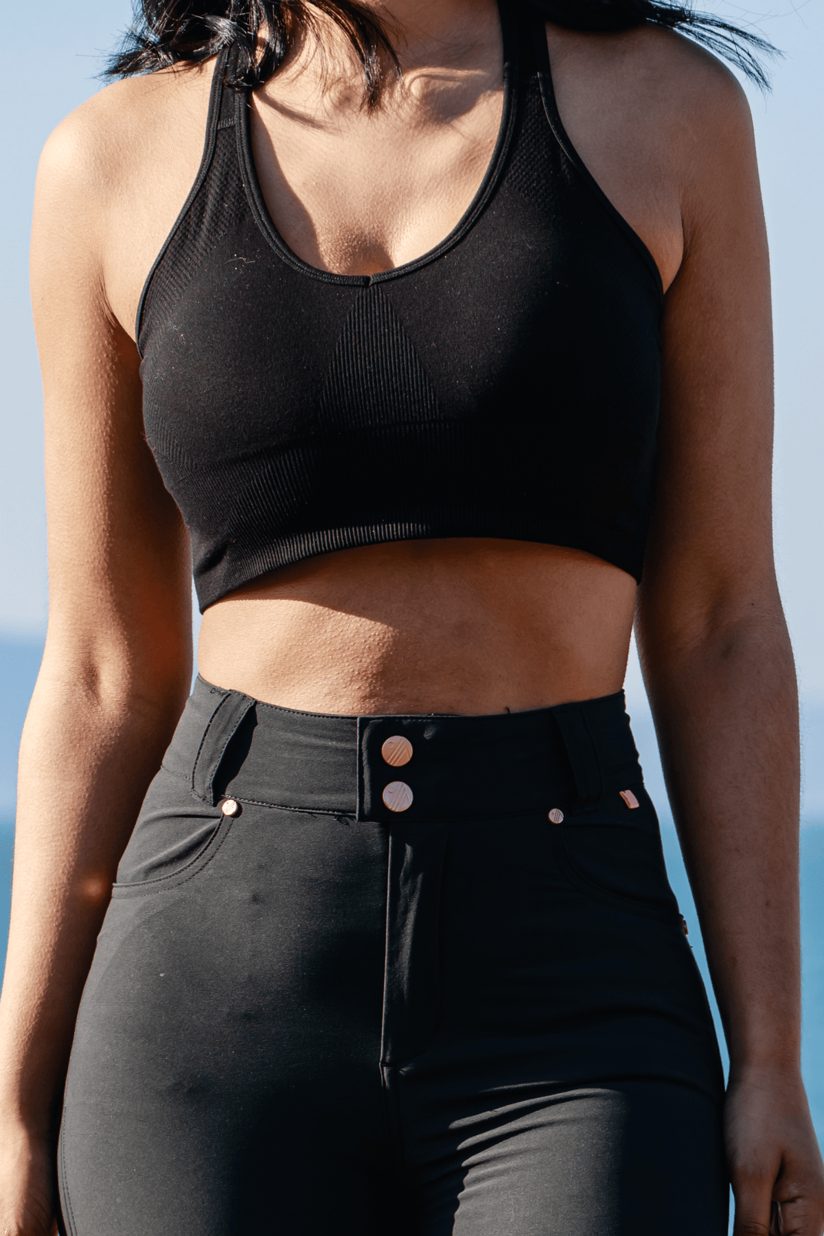 Bamboo Hike Bra - Black Base Layer