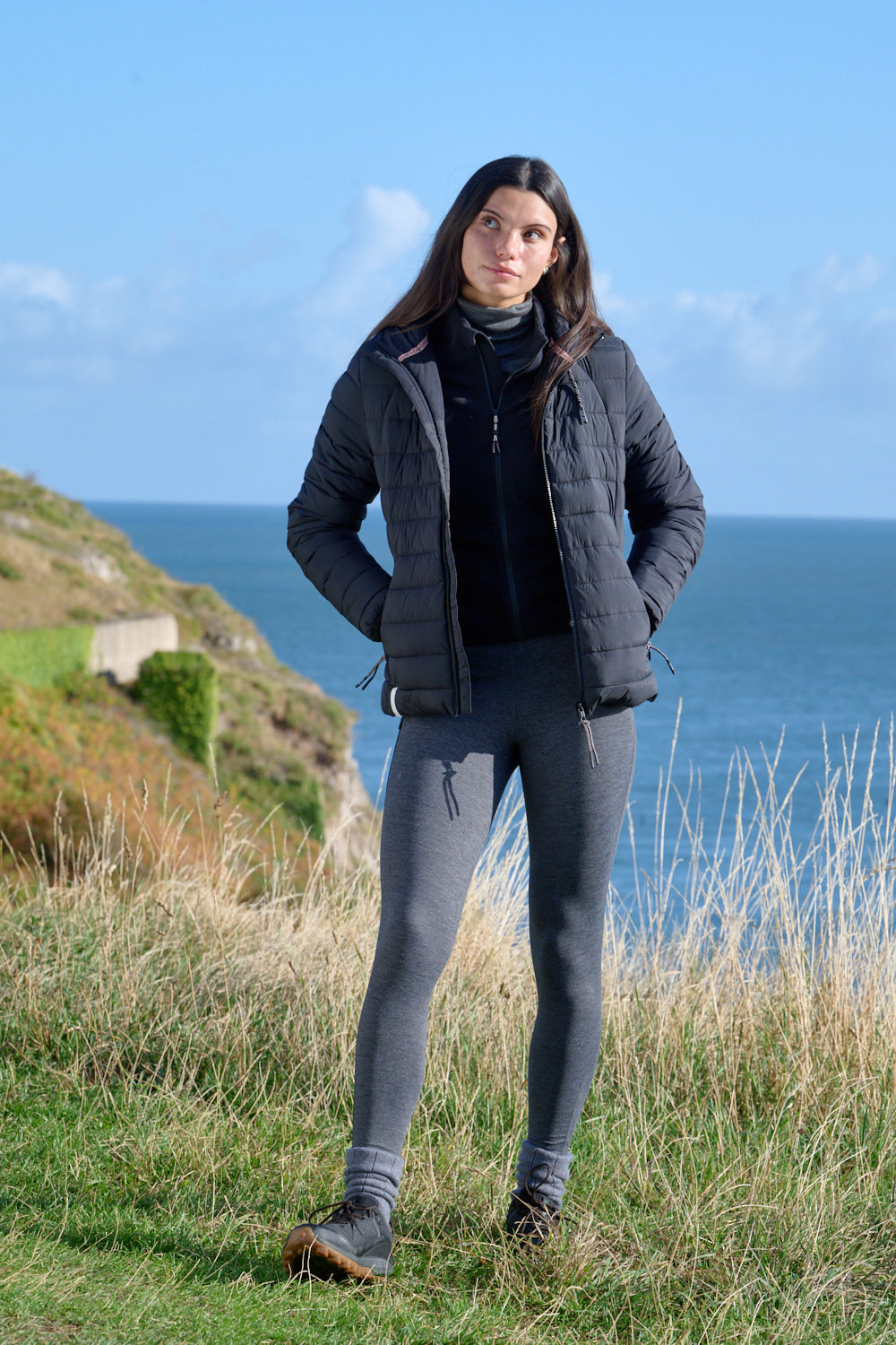 Thermal Outdoor Leggings - Full Length - Slate