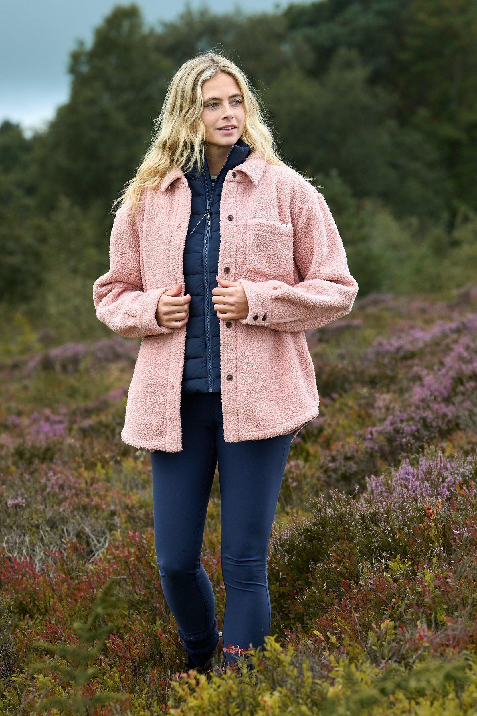 Outlander Fleece Shirt - Dusky Pink