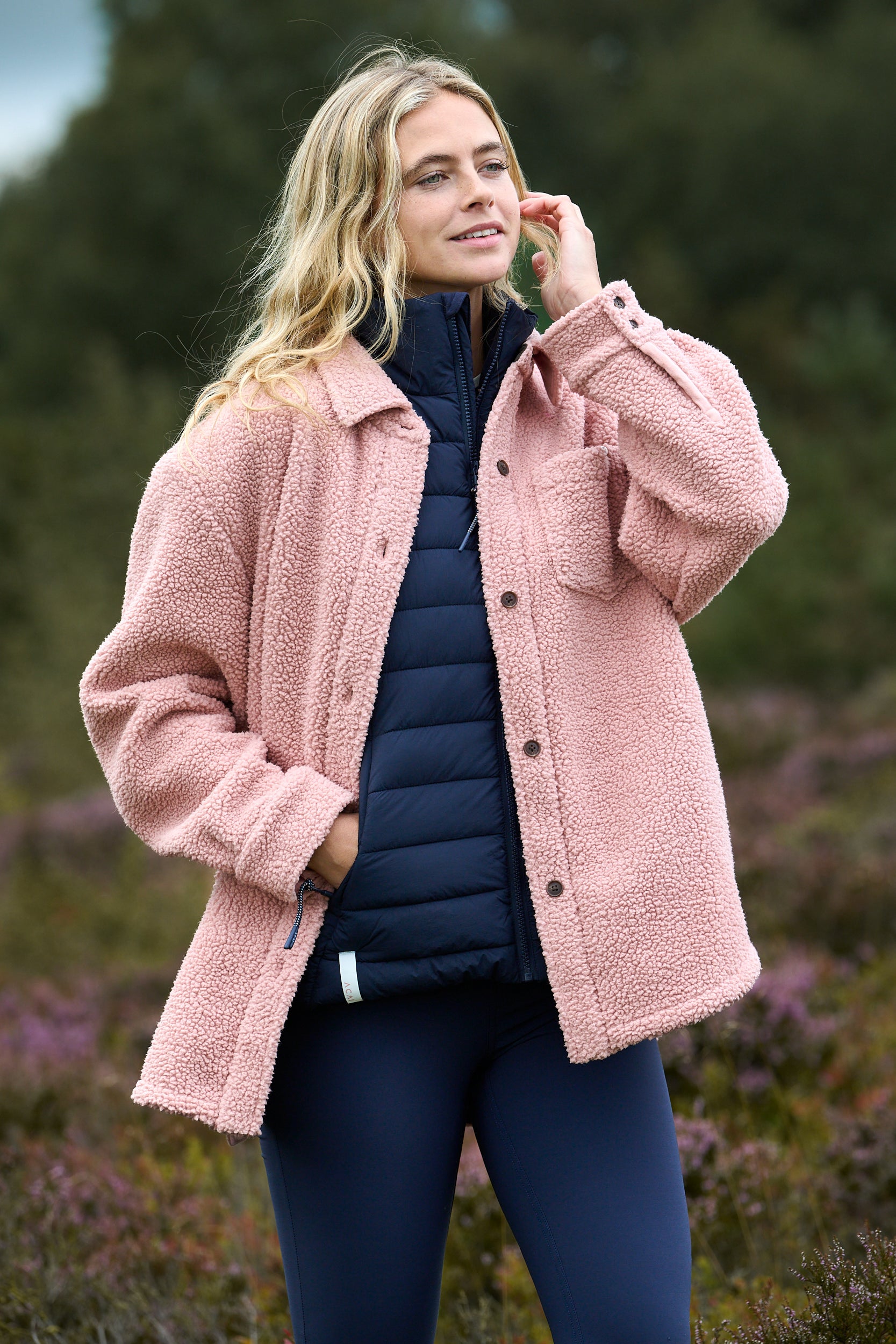 Outlander Fleece Shirt - Dusky Pink