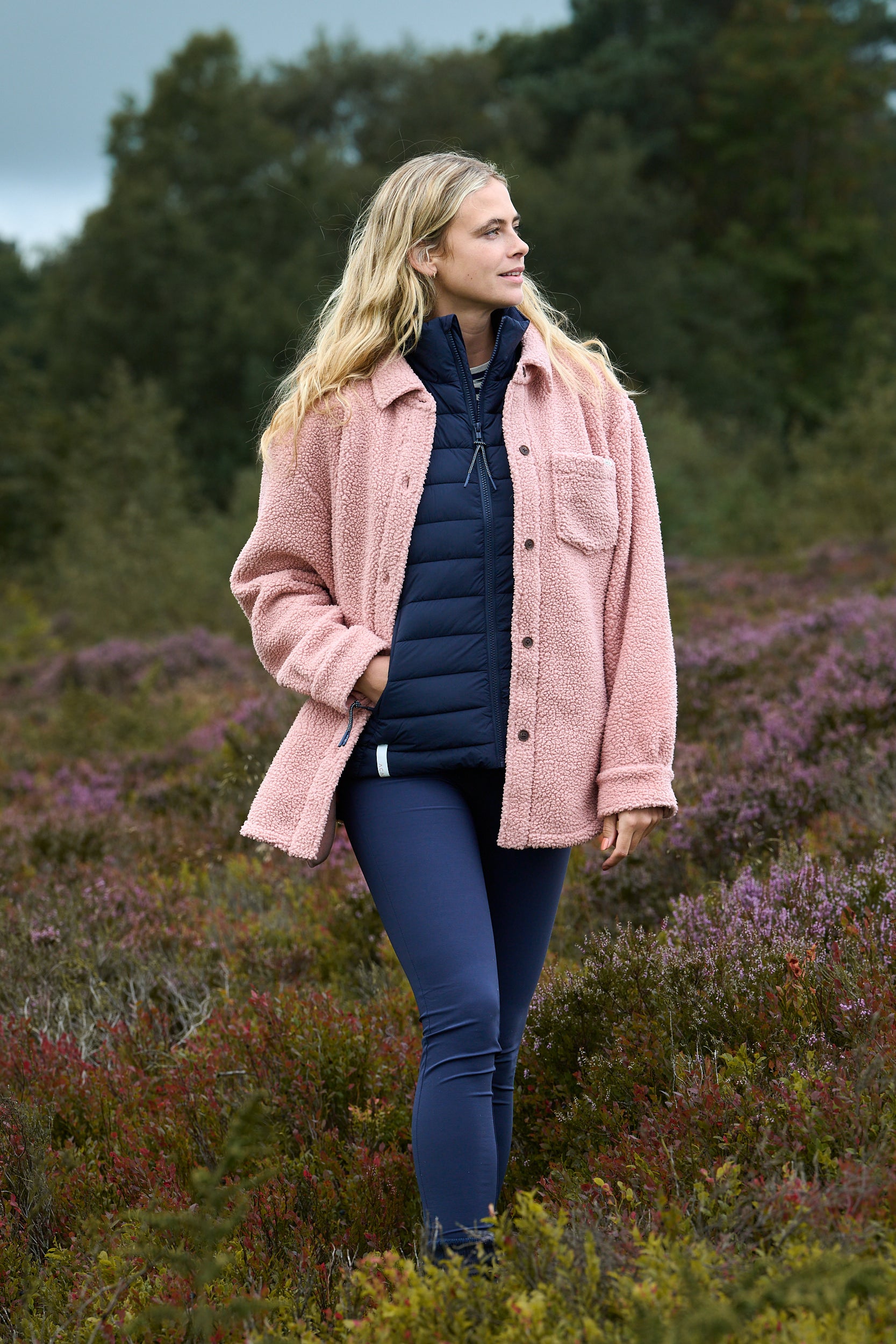 Outlander Fleece Shirt - Dusky Pink