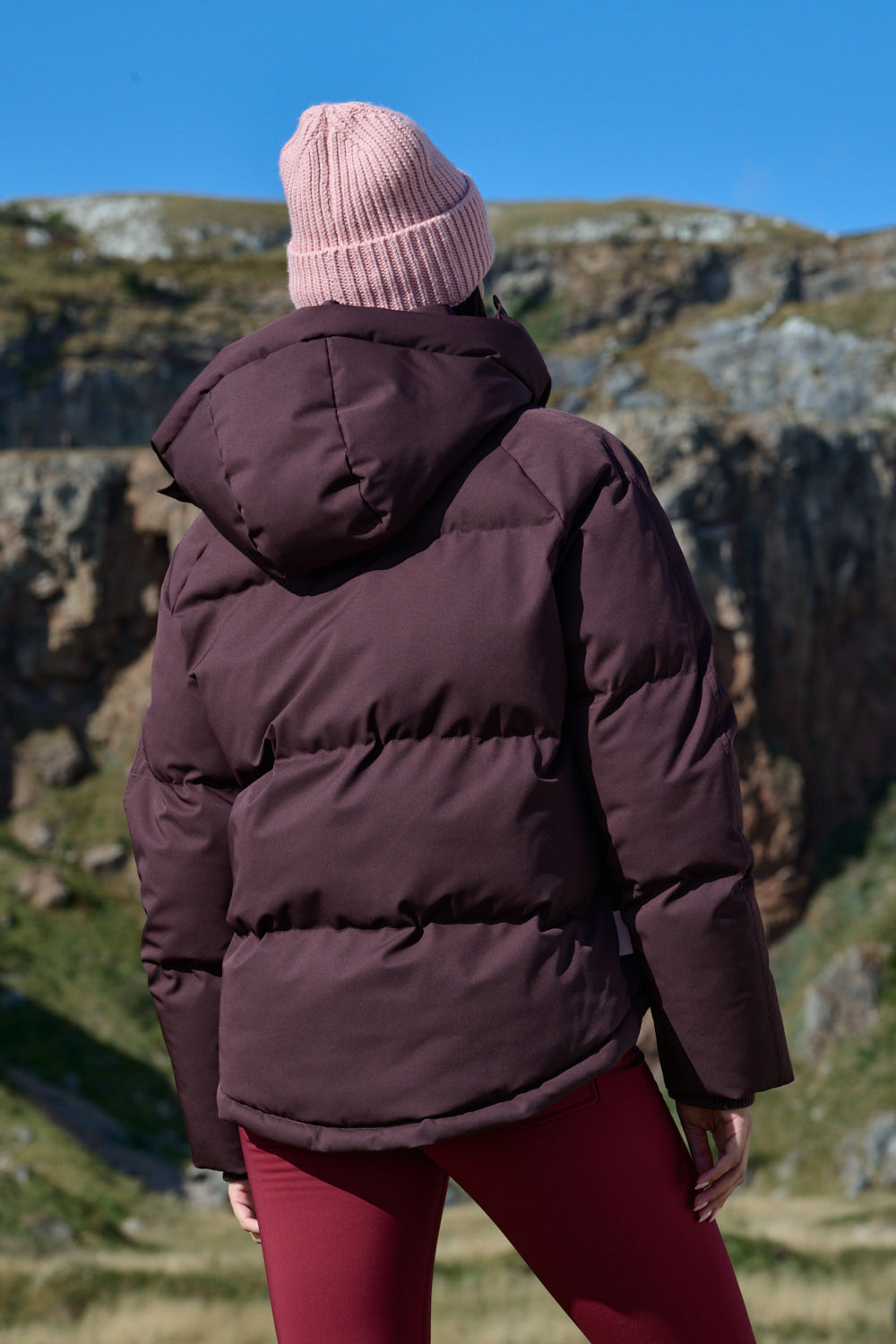 Cocoon Coat - Chocolate Plum