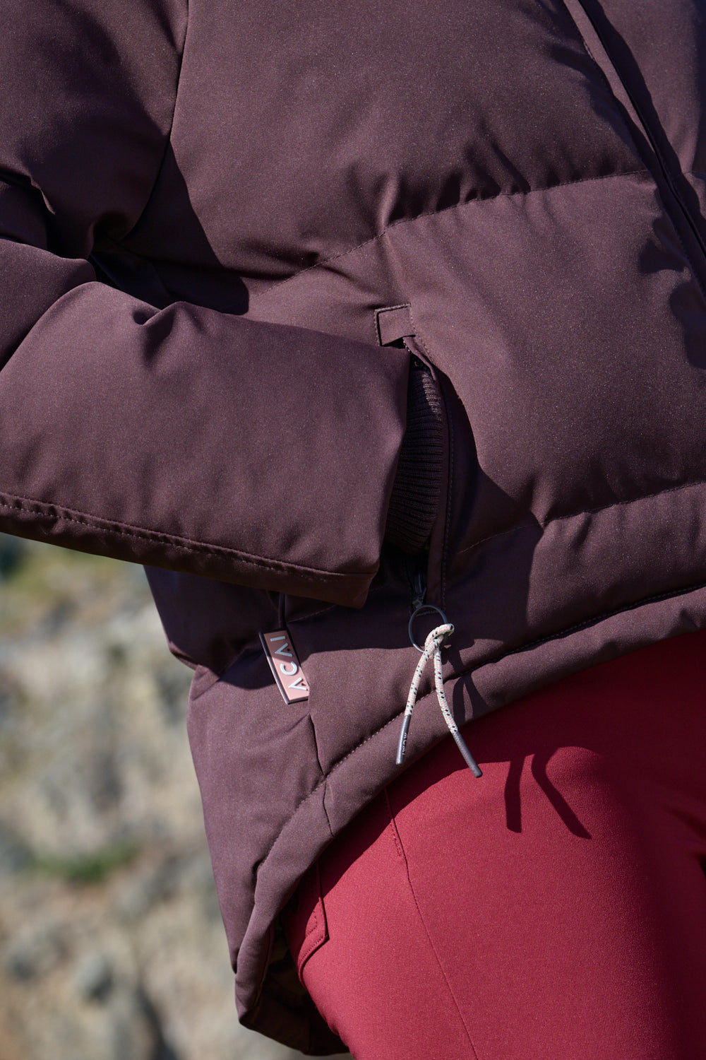 Cocoon Coat - Chocolate Plum