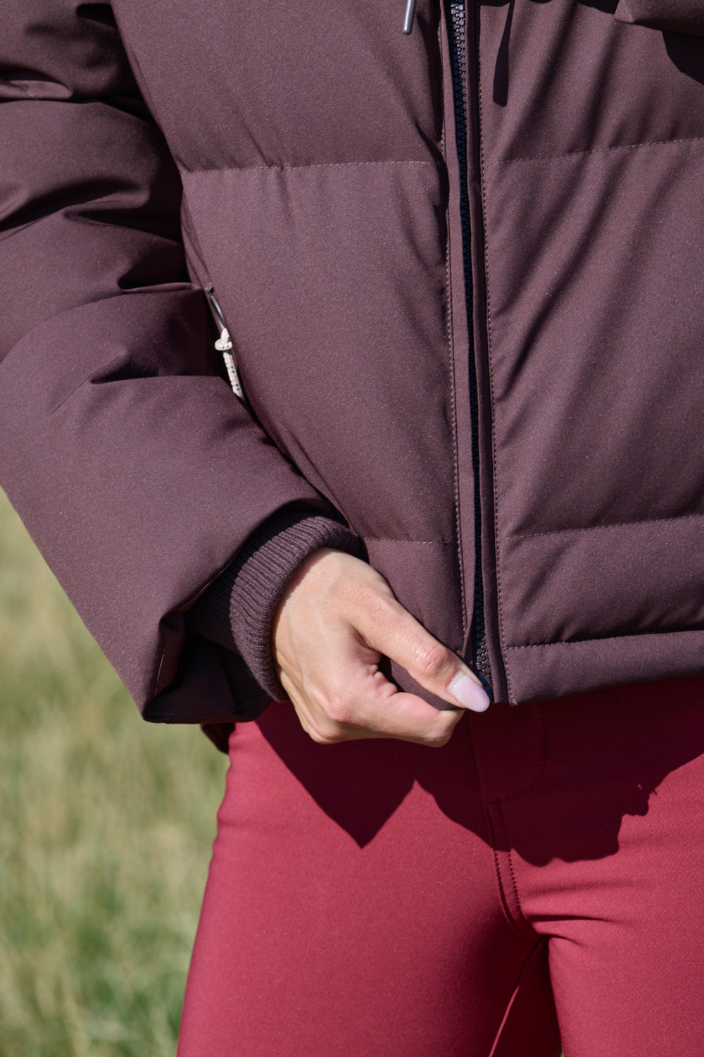 Cocoon Coat - Chocolate Plum