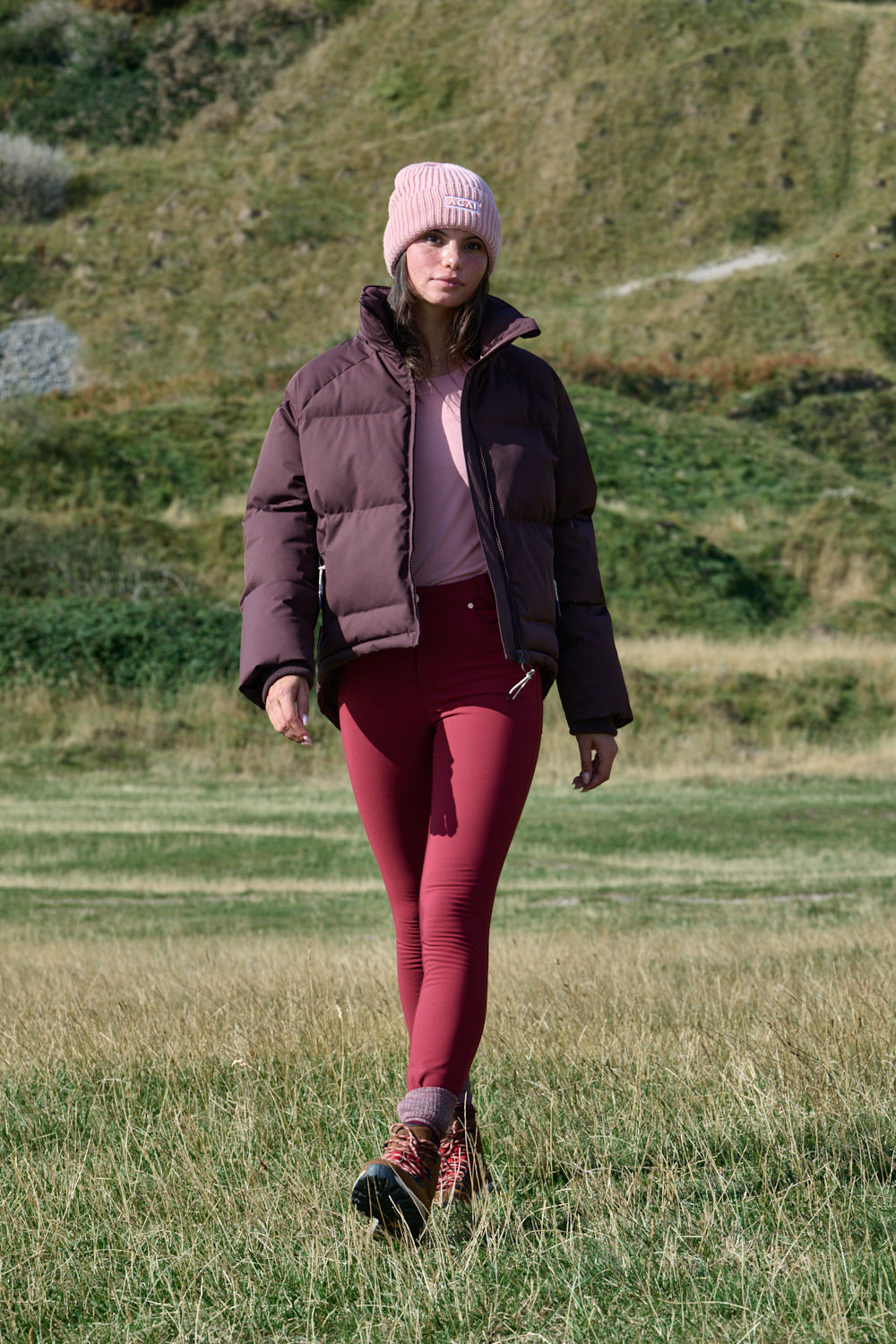 Cocoon Coat - Chocolate Plum