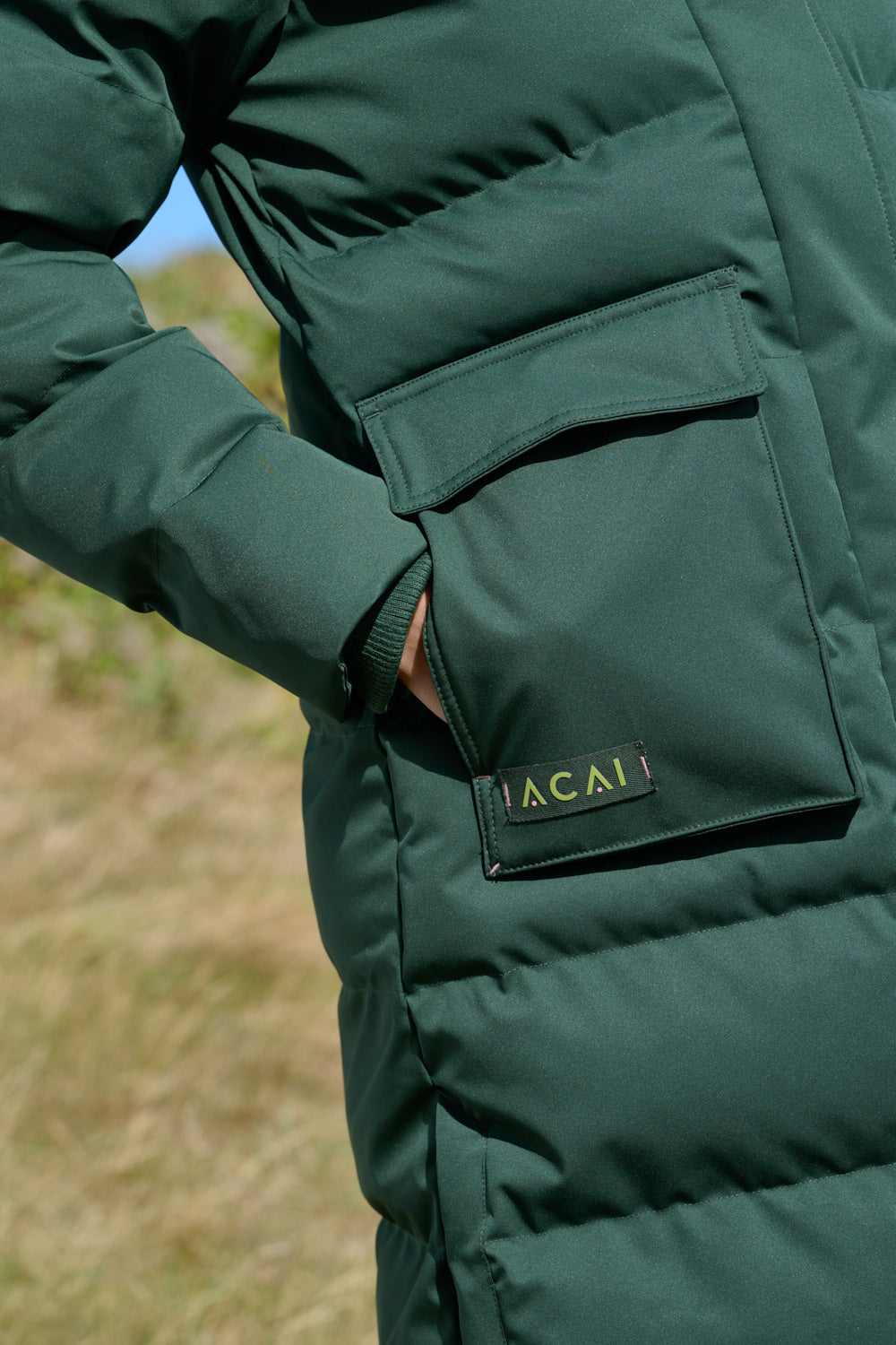 Cocoon Longline Coat - Woodland Green