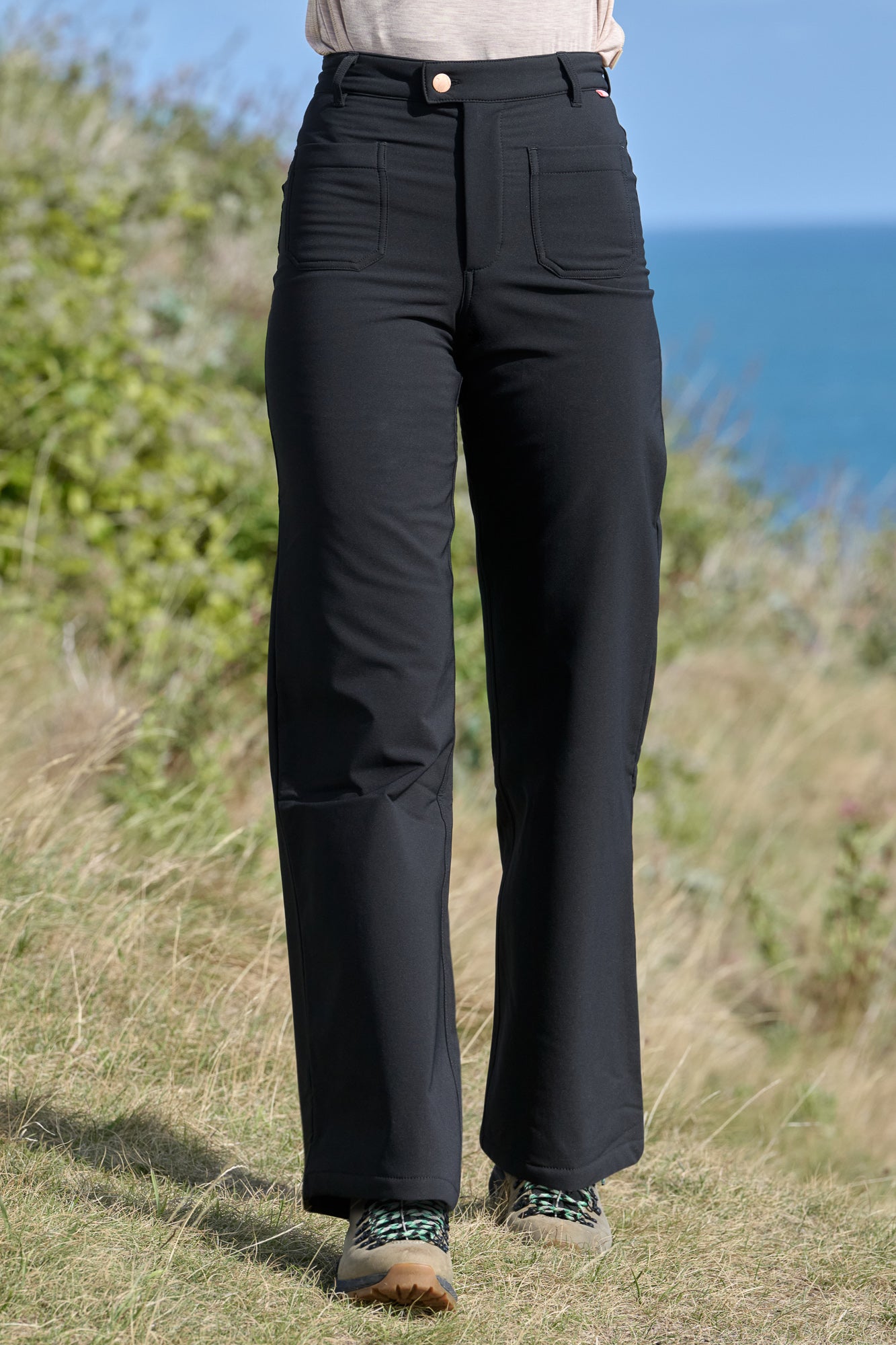 MAX Stretch Thermal Straight Leg Trousers - Black