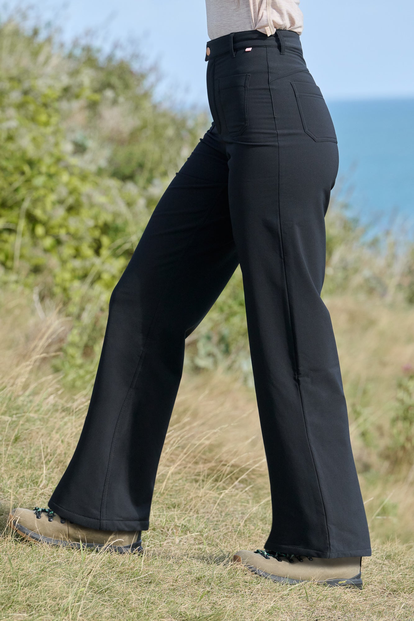 MAX Stretch Thermal Straight Leg Trousers - Black