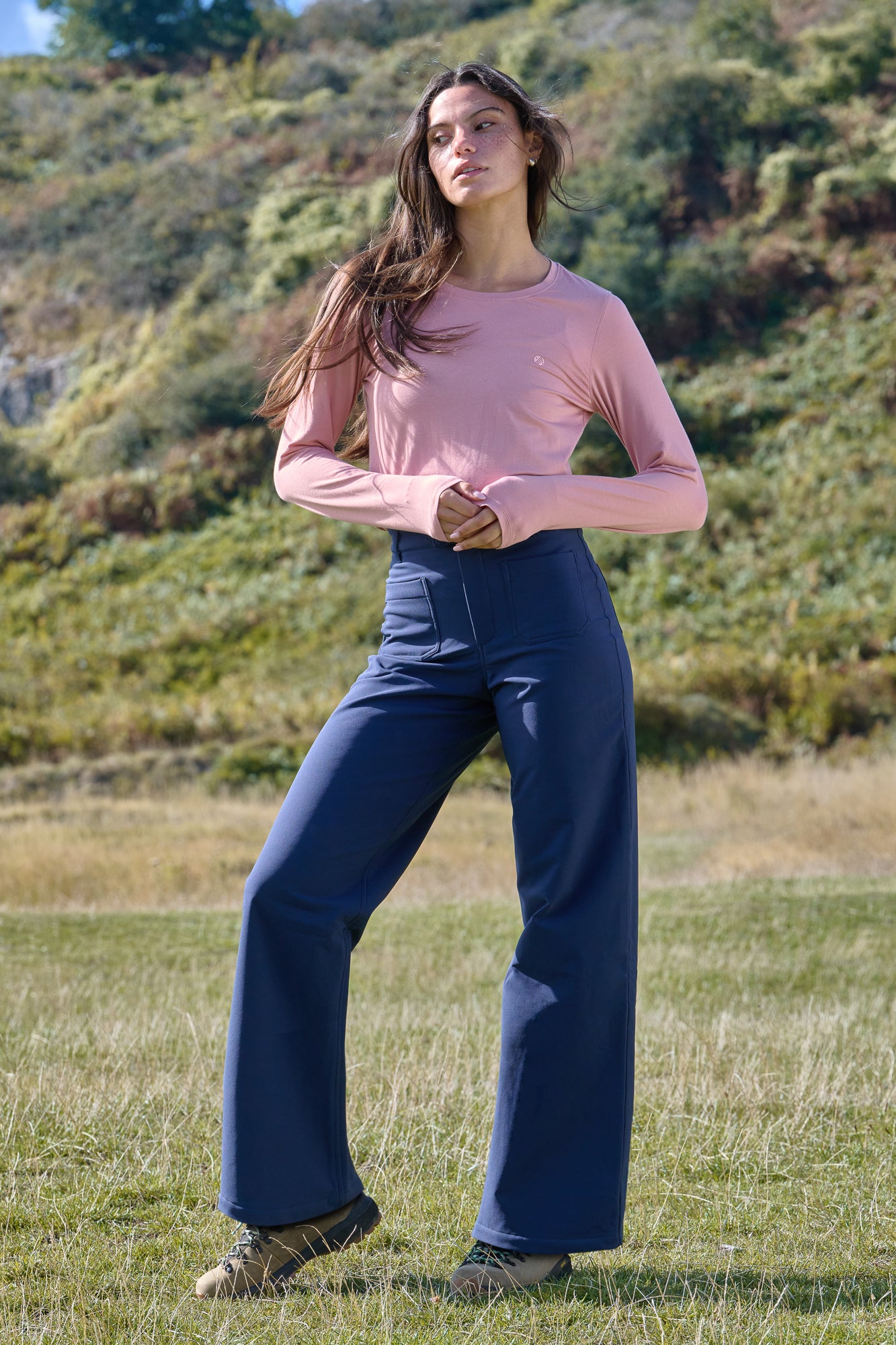 MAX Stretch Thermal Straight Leg Trousers - Deep Navy