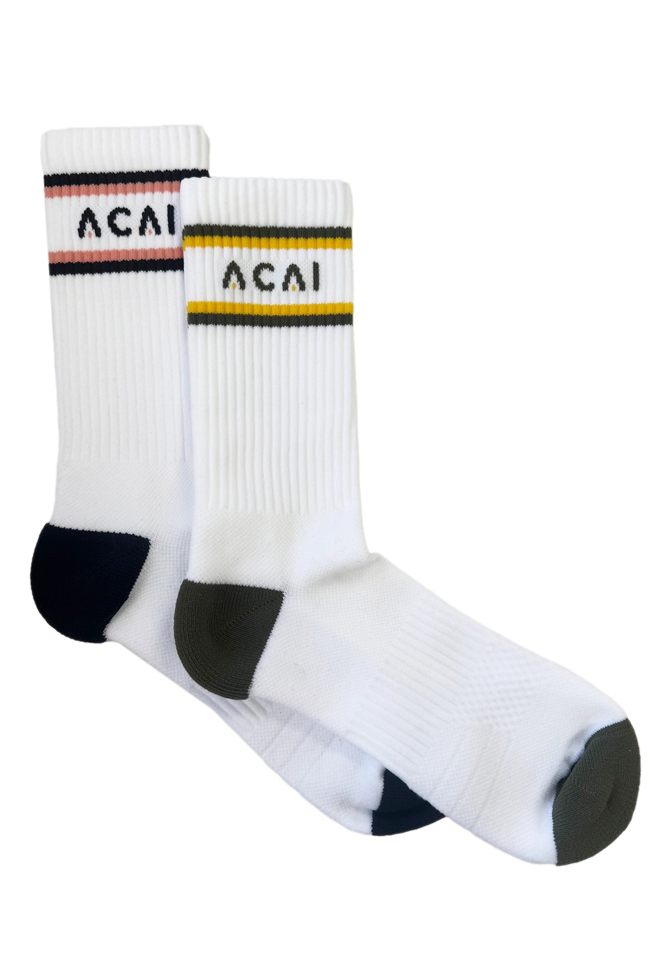 Active Stripe Socks - 2PK Deep Navy / Deep Sage Socks