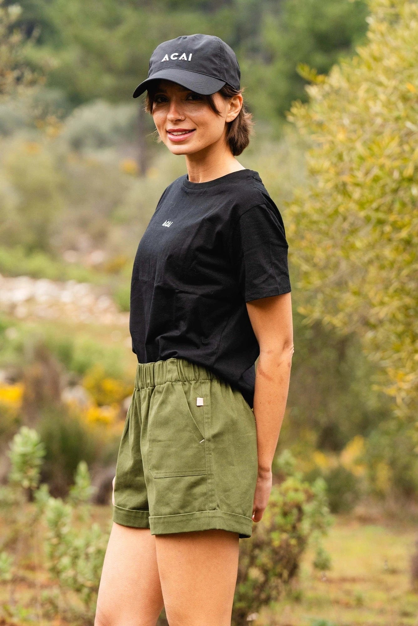 Cotton Shorts - Elm Green Shorts