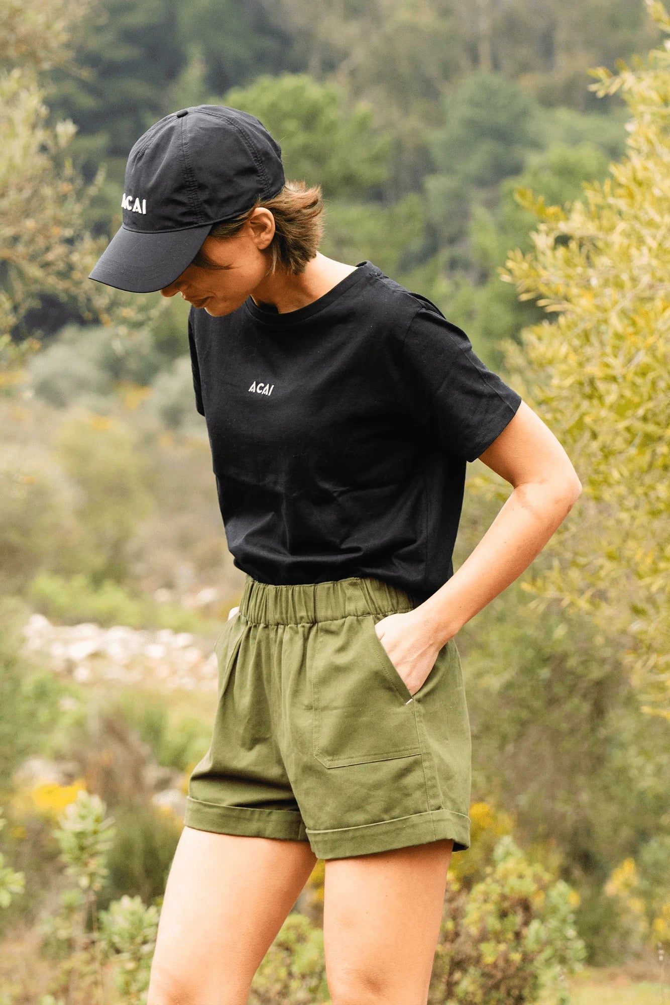 Cotton Shorts - Elm Green Shorts