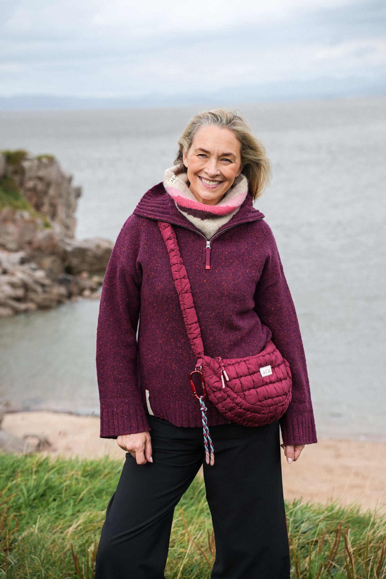 Dawn Mist Snood - Cabernet