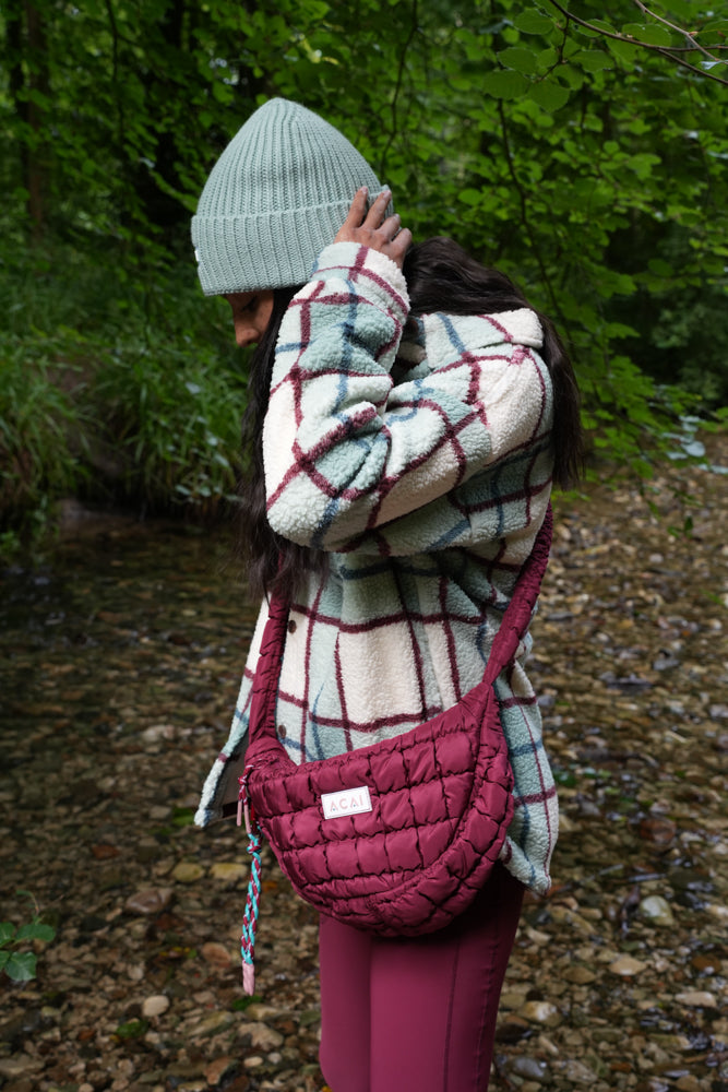 Quilted Bag - Cabernet