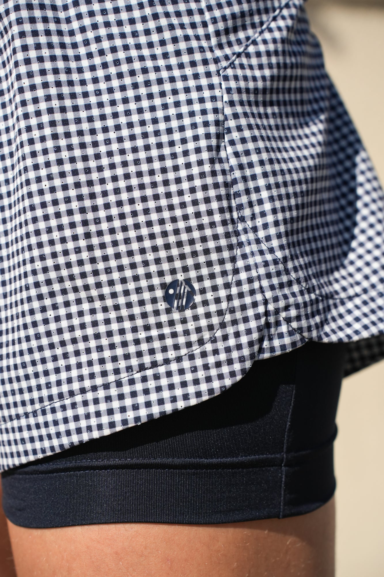 Airlite Performance Shorts - Deep Navy Gingham