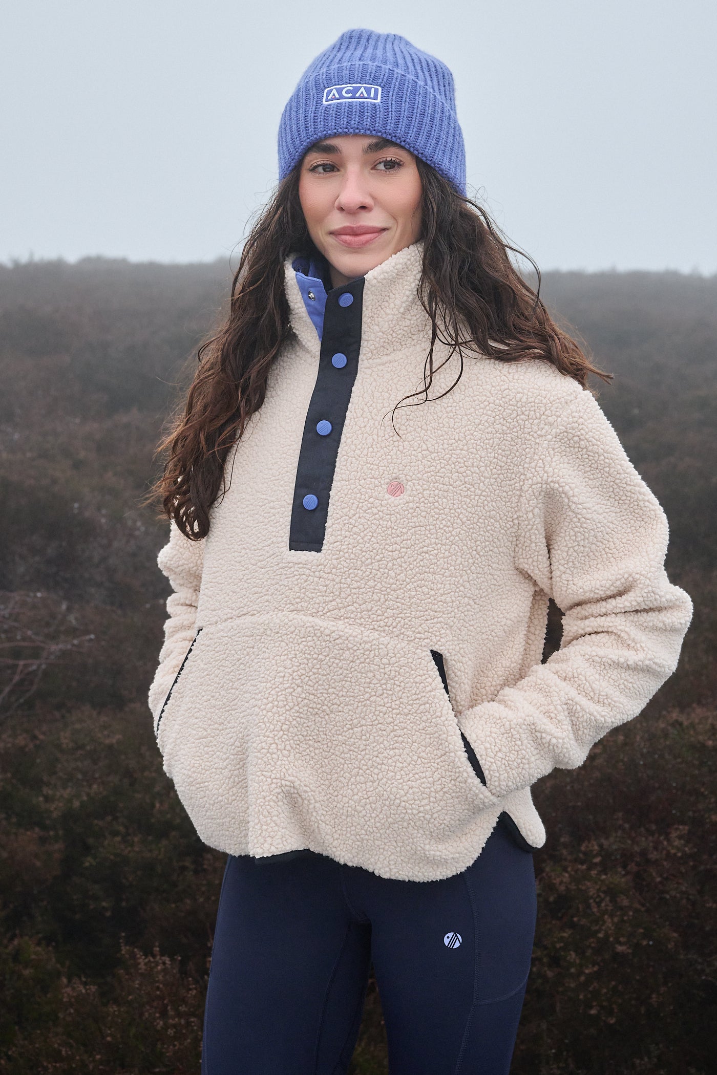 Nomad Fleece - Oatmeal / Navy