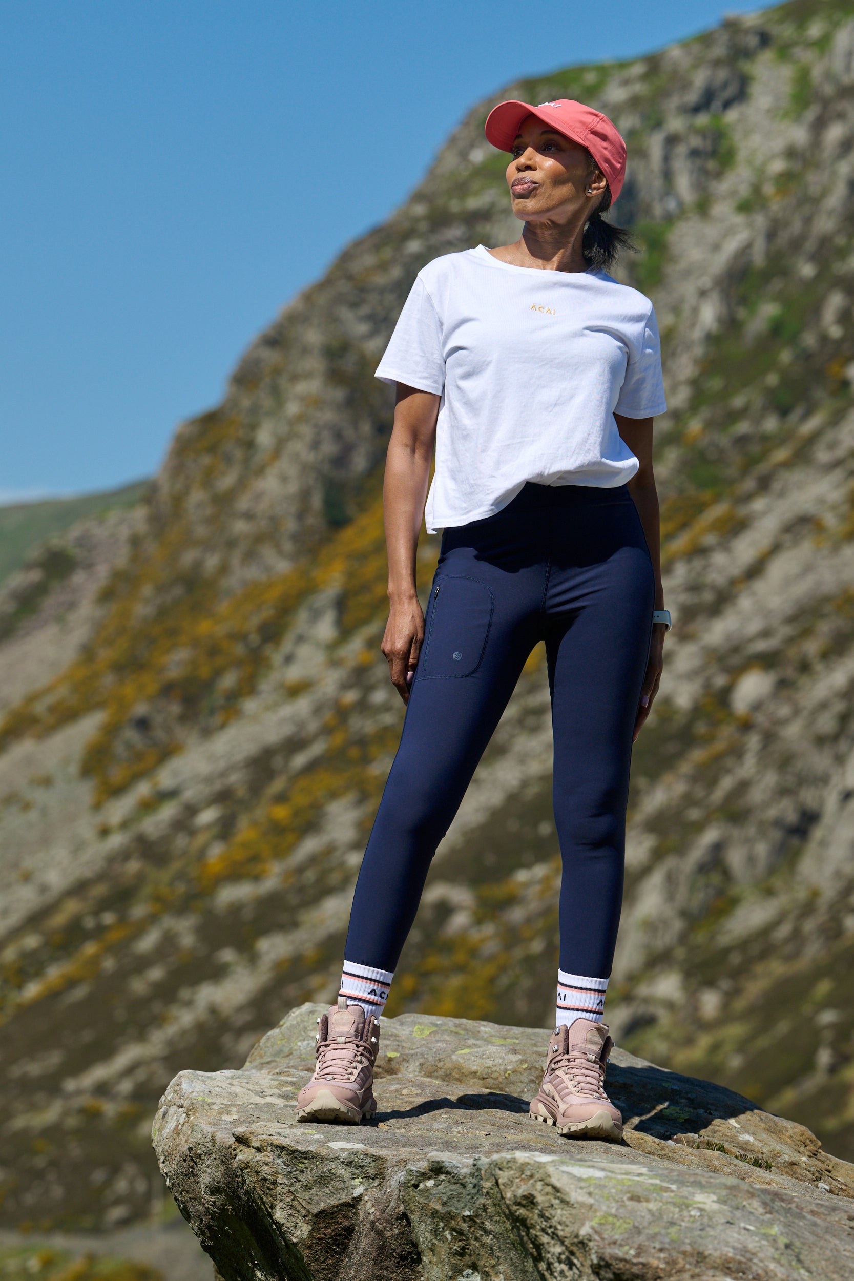 Shower Resistant Softshell Leggings - Deep Navy