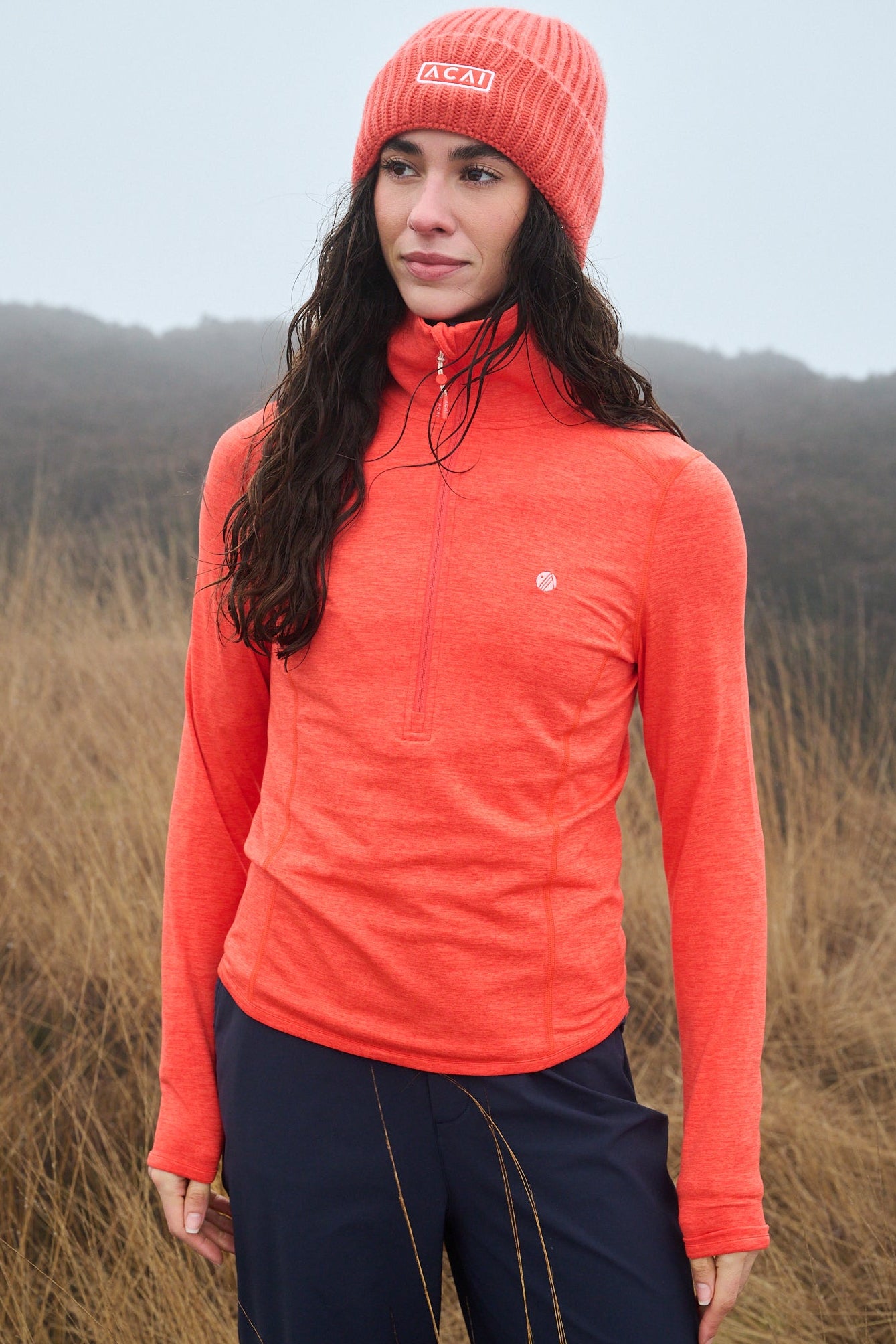 Freeform Quarter Zip - Mandarin