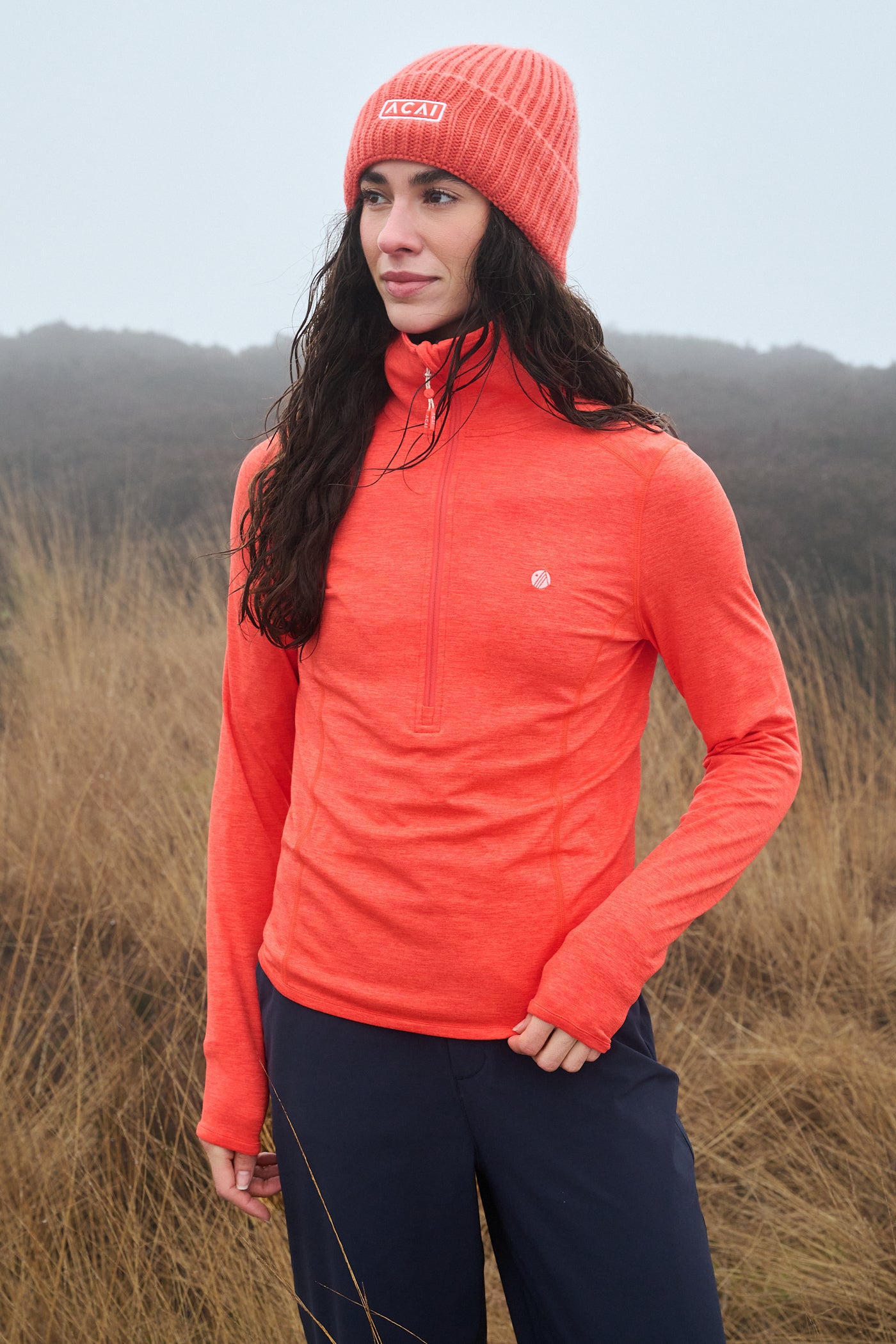 Freeform Quarter Zip - Mandarin