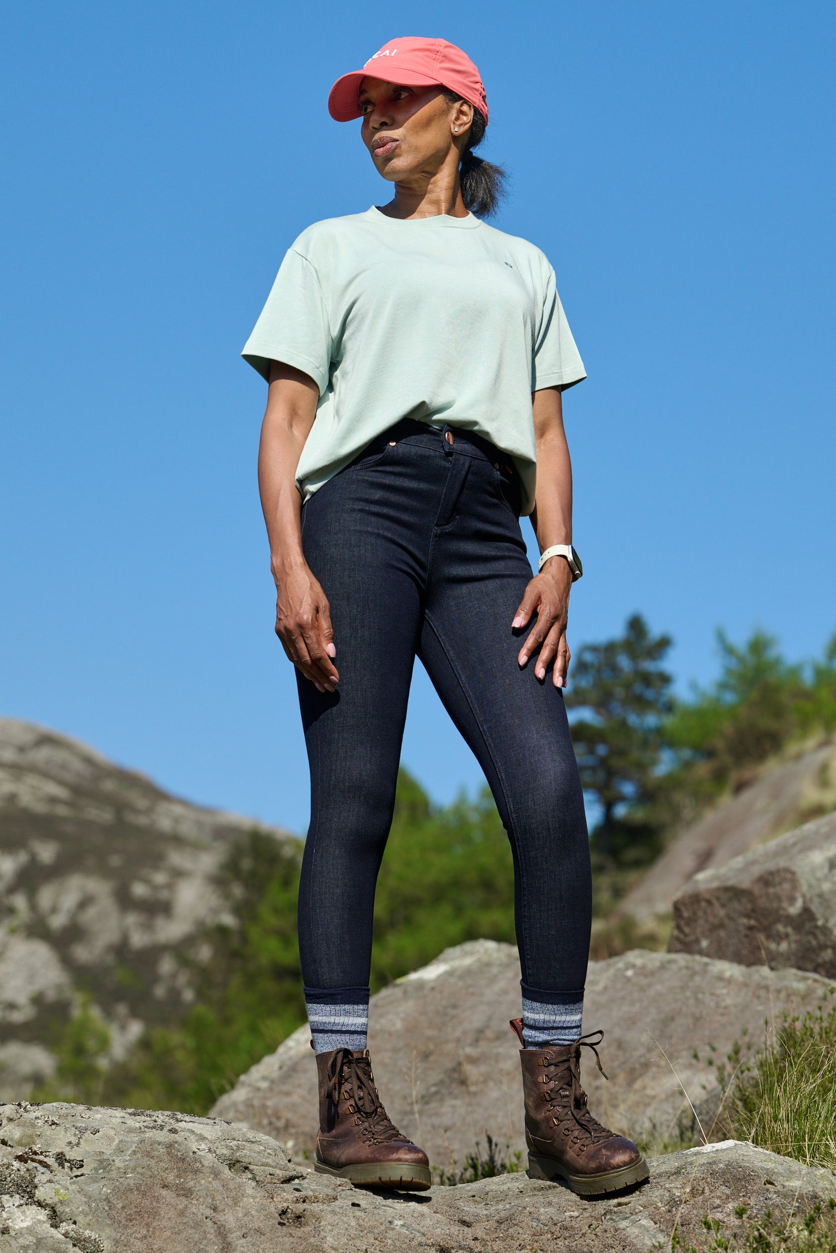 MAX Stretch Skinny Denim Jeans - Dark Blue Denim