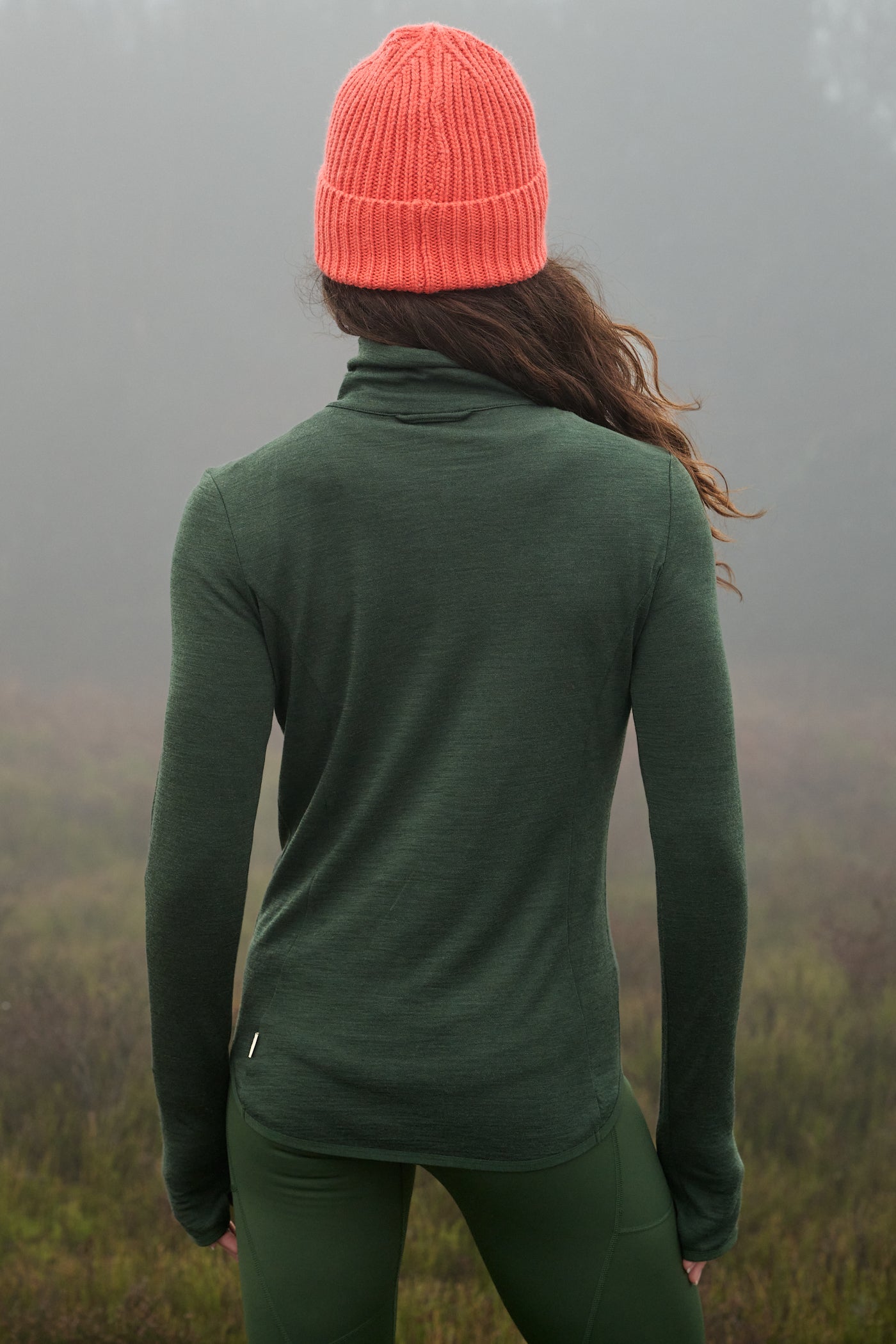 Thermobase Quarter Zip - Woodland Green