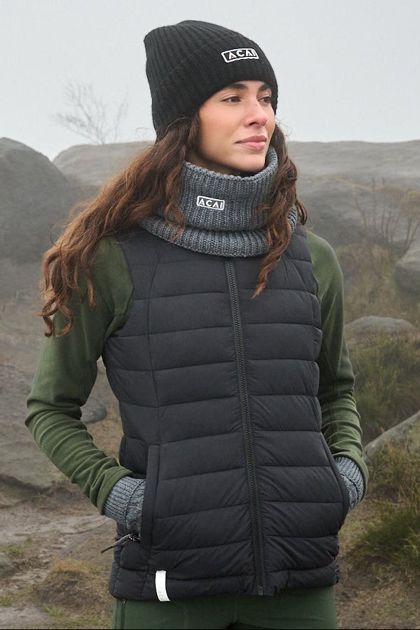 Merino Wool Snood - Grey Marl