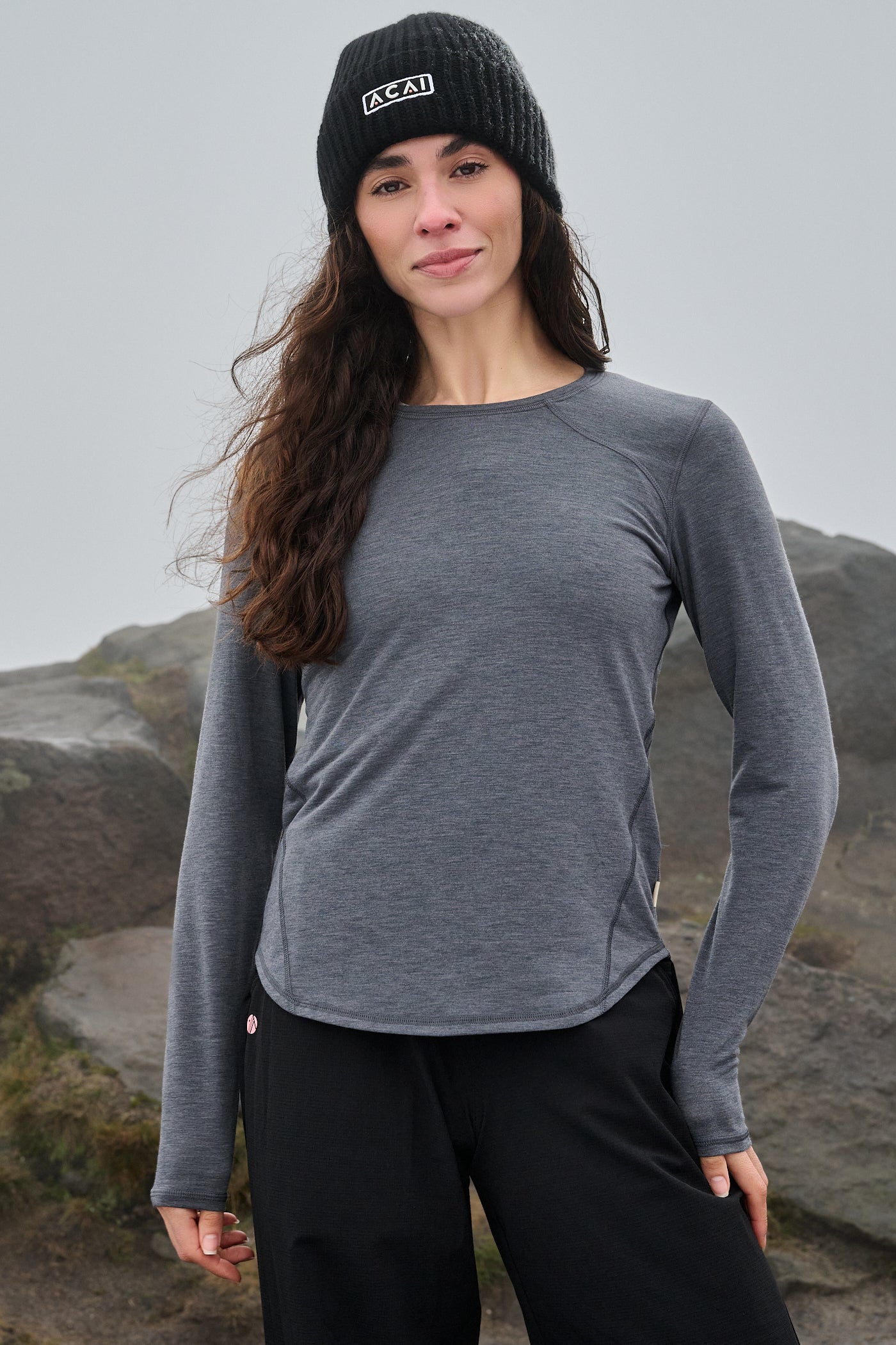Essence Long Sleeve Baselayer - Grey Marl