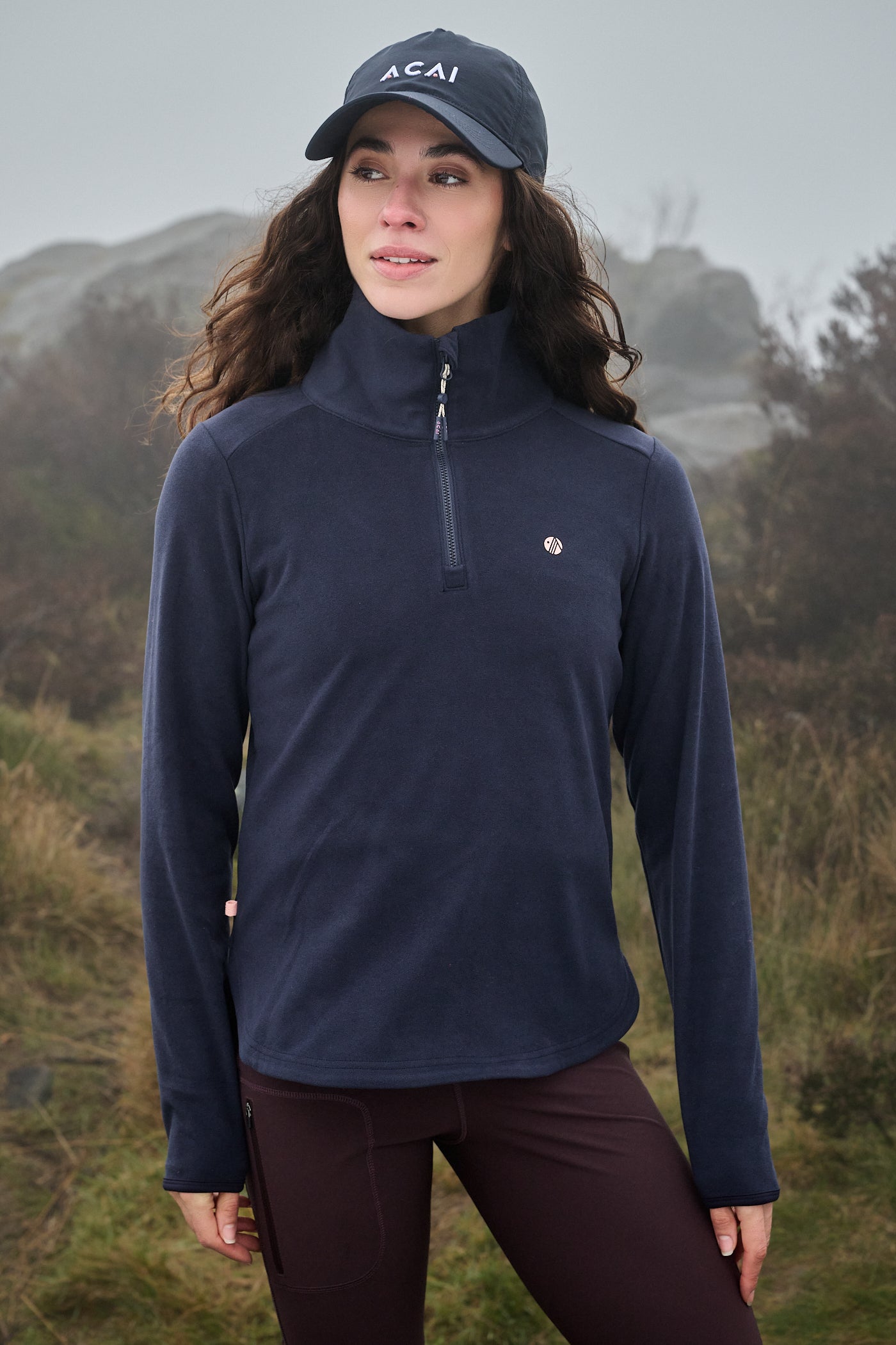 ACAI Endurasoft Quarter Zip | Deep Navy, Soft & Water-Resistant