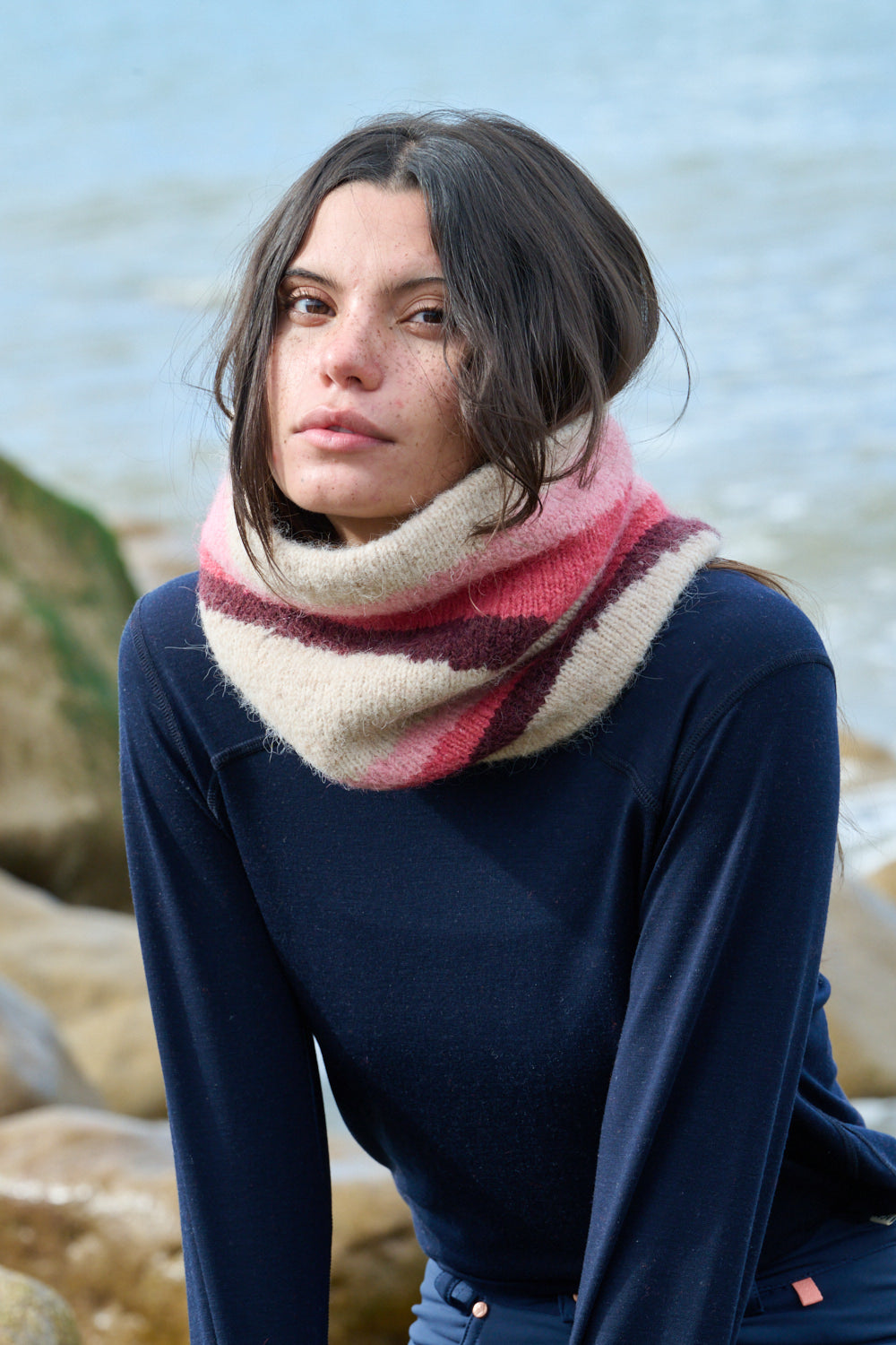 Dawn Mist Snood - Cabernet