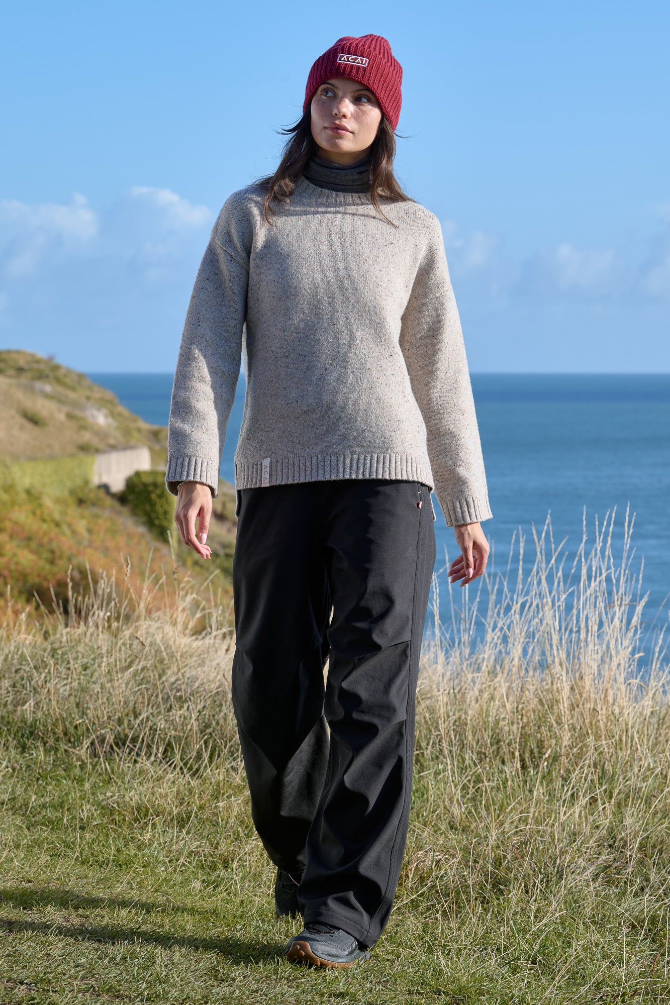 Dusk Crew Neck Knitted Jumper - Oatmeal