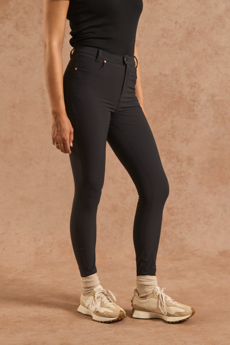 MAX Stretch Skinny Outdoor Trousers - Black