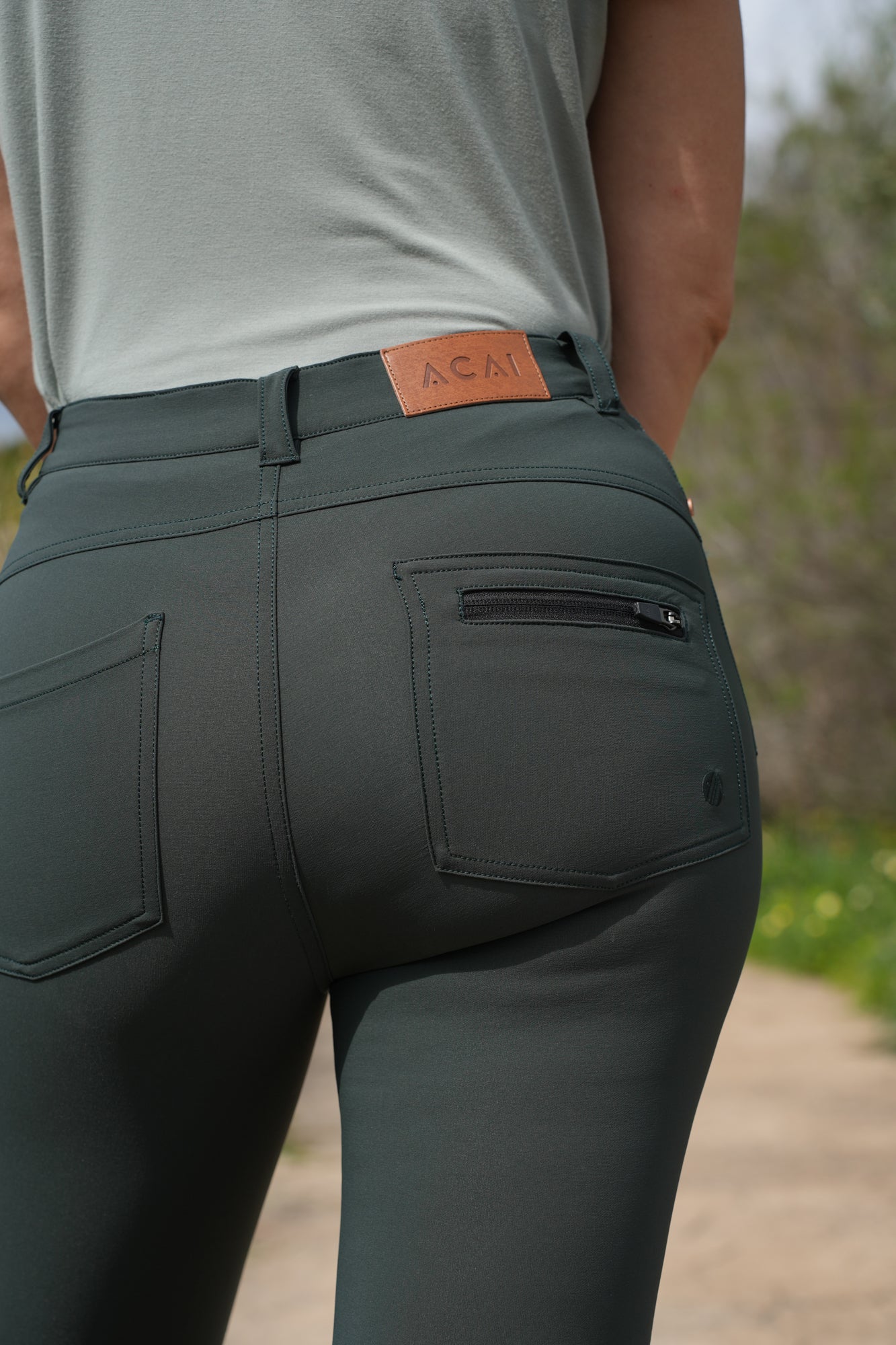 MAX Stretch Skinny Outdoor Trousers - Forest Green