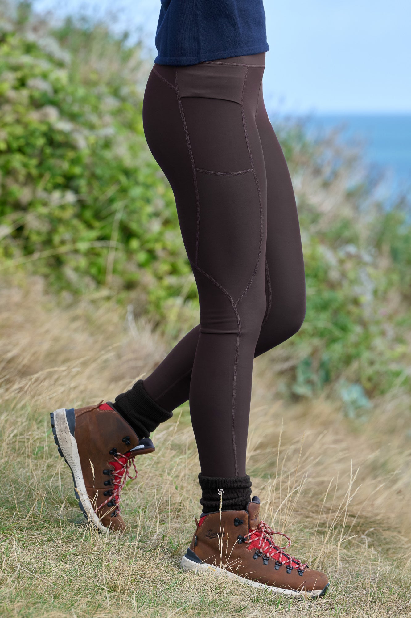 Thermal Altitude Leggings - Full Length - Chocolate Plum