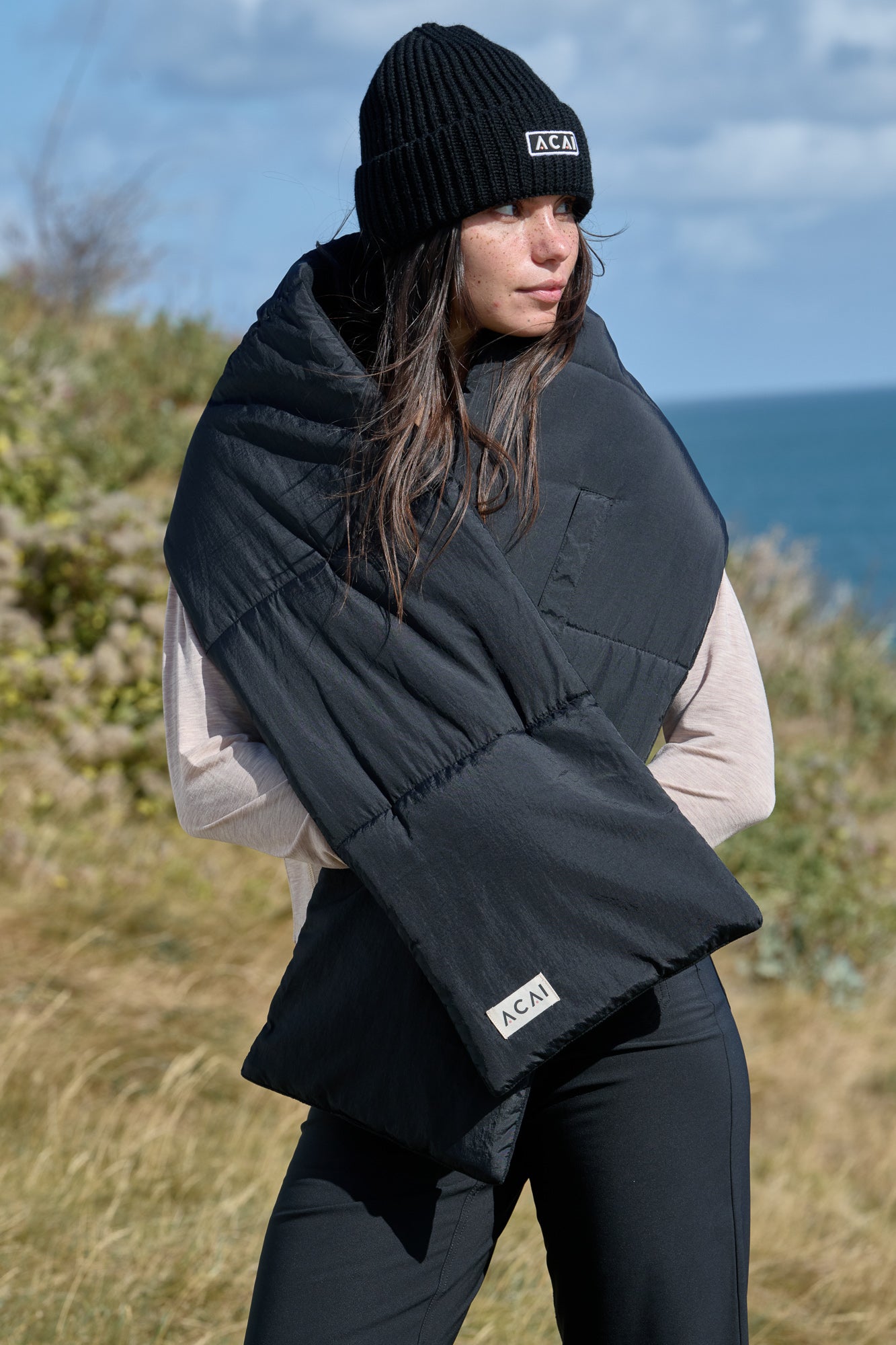 Cloud Wrap Scarf - Black