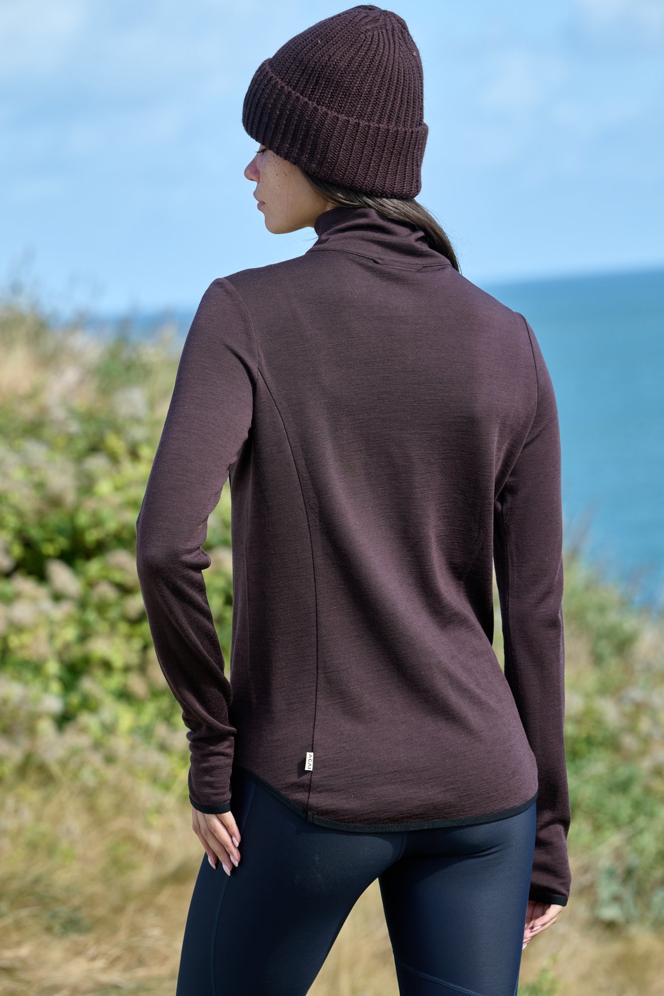 Thermobase Quarter Zip - Chocolate Plum