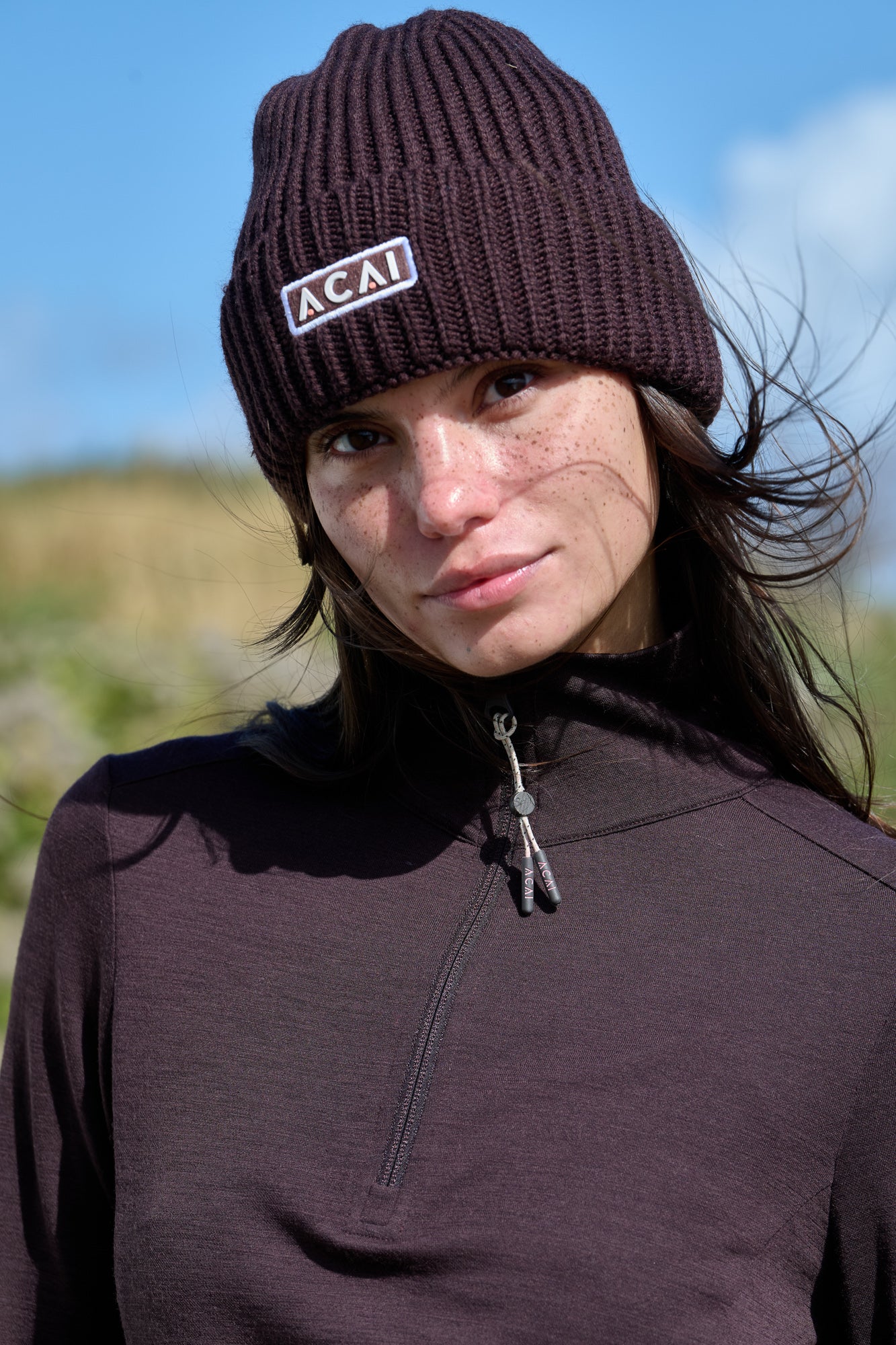 Thermobase Quarter Zip - Chocolate Plum