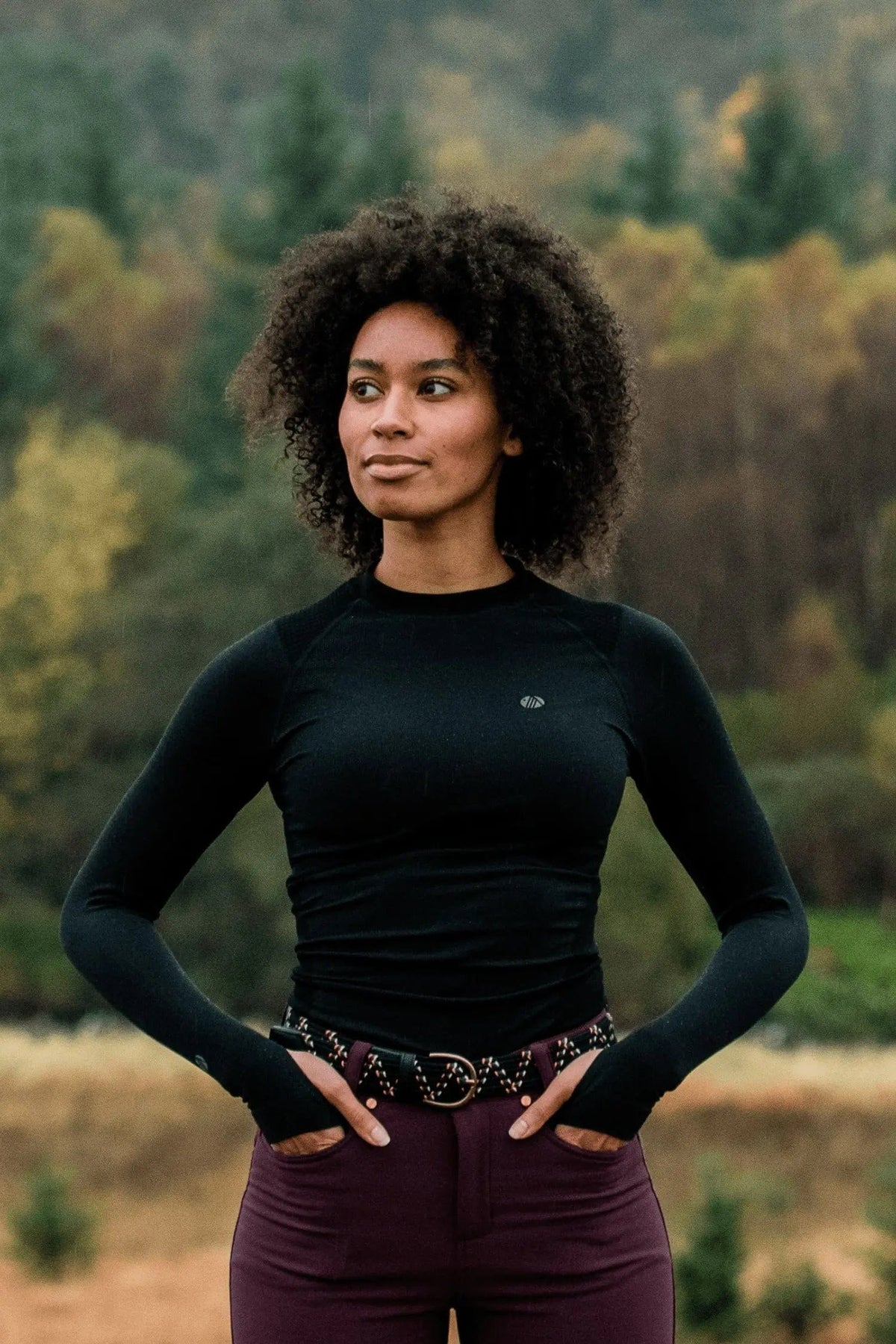 Thermal Seamless Base Layer Top - Black Base Layer
