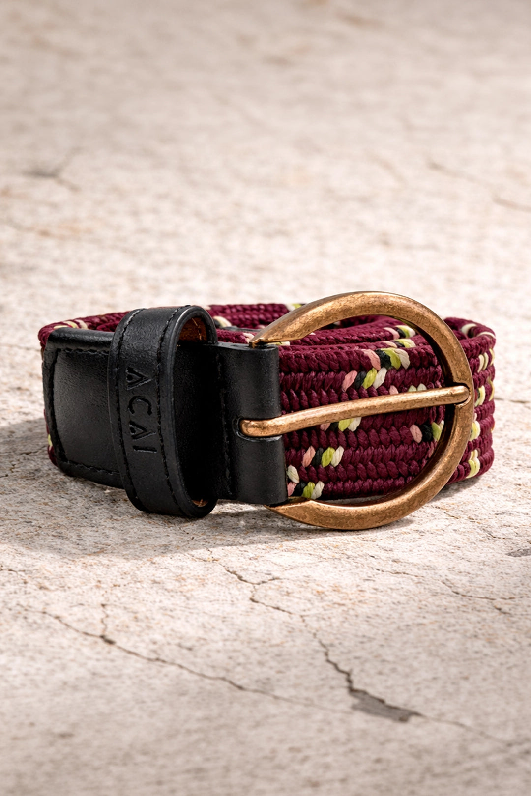 The Outdoor Braided Belt - Cabernet