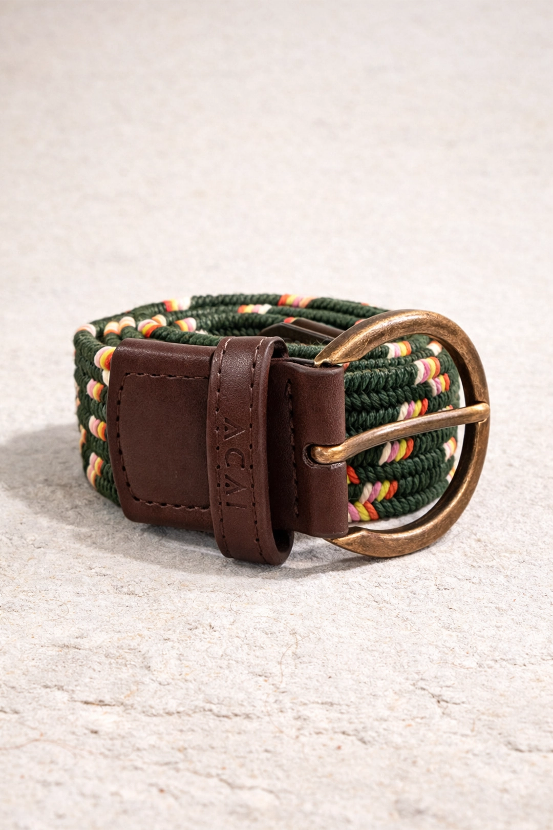 Outdoor Braided Belt in Woodland Green | Adjustable & Lightweight