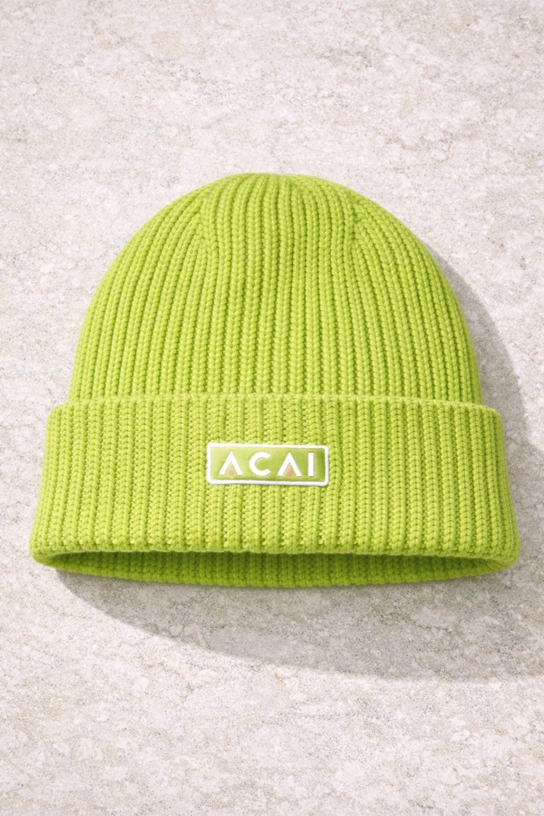 Merino Wool Beanie - Limeade