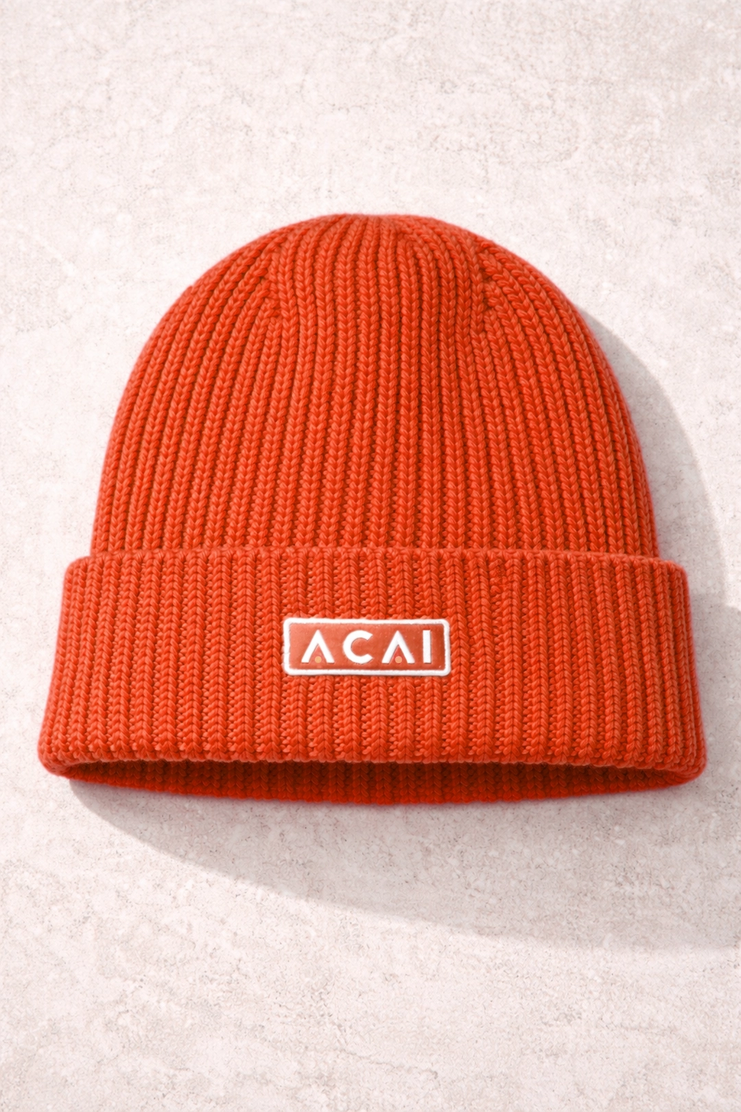 Merino Wool Beanie - Mandarin