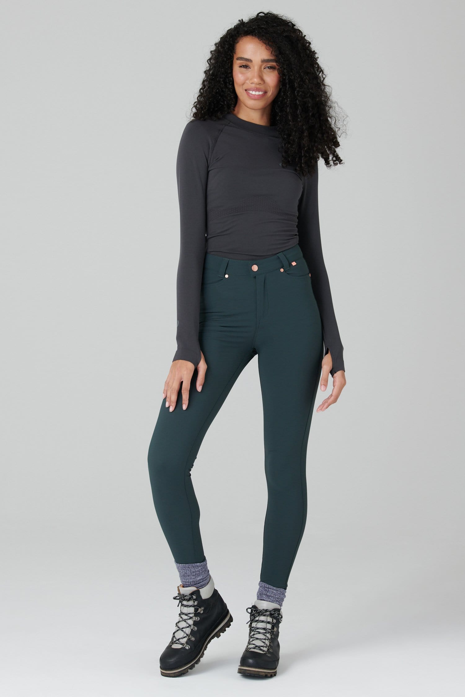 MAX Stretch Skinny Outdoor Trousers - Forest Green Trousers  